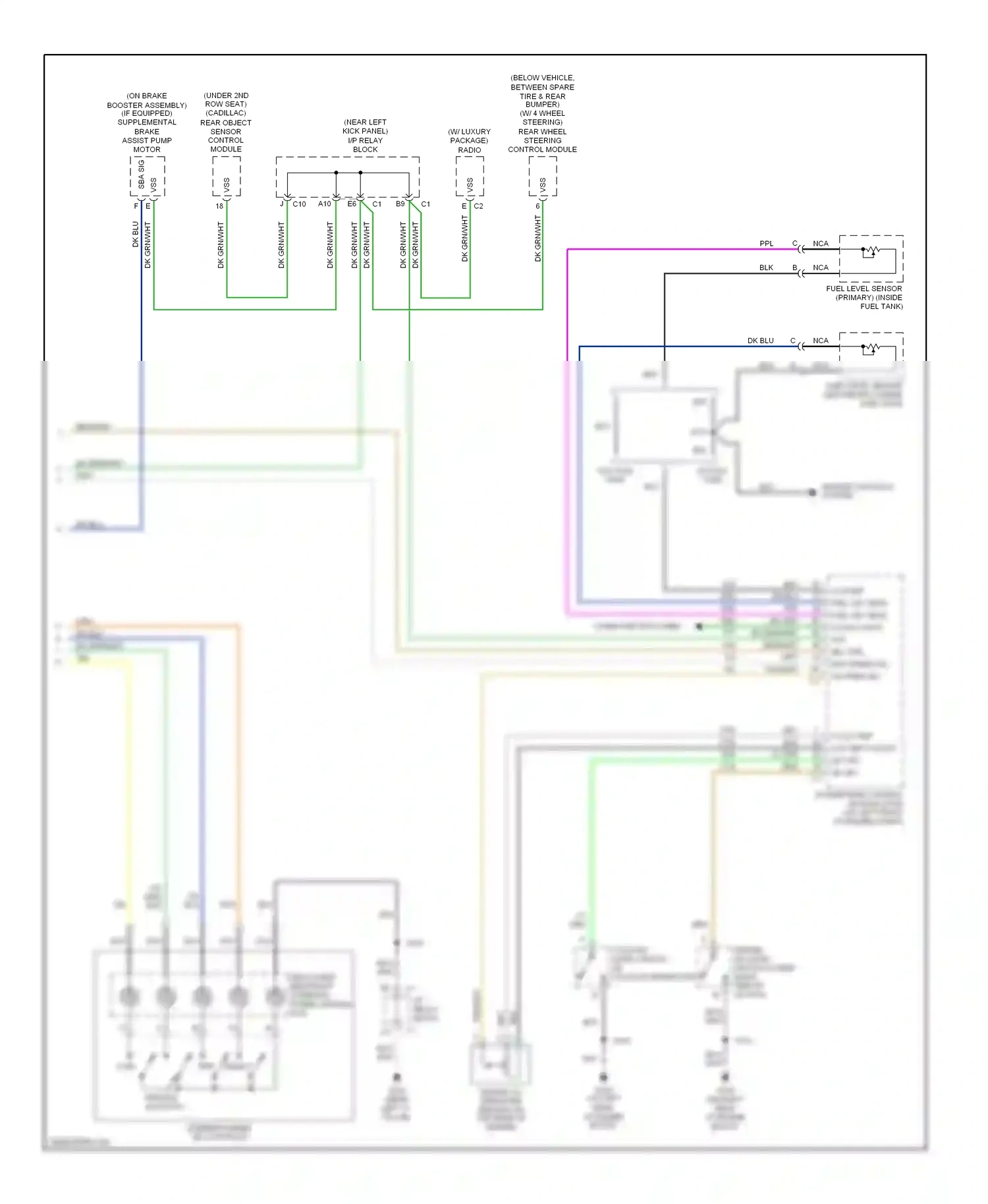 Chevrolet Avalanche I (2001-2006) dk blu wiring diagram  (33 of 67)