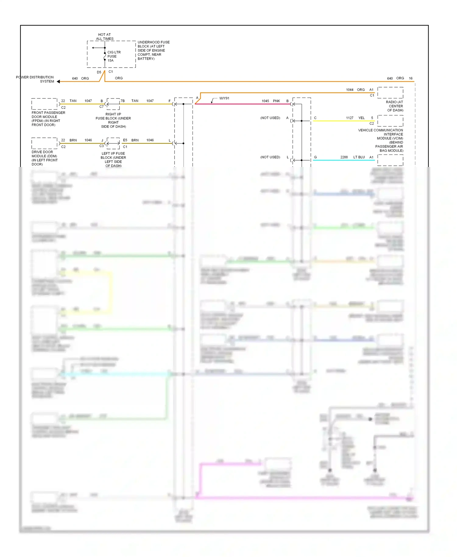 Chevrolet Avalanche I (2001-2006) dk blu wiring diagram  (12 of 67)
