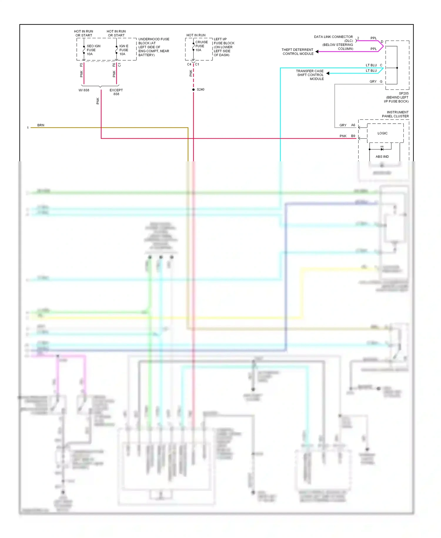 Chevrolet Avalanche I (2001-2006) dk blu wiring diagram  (2 of 67)