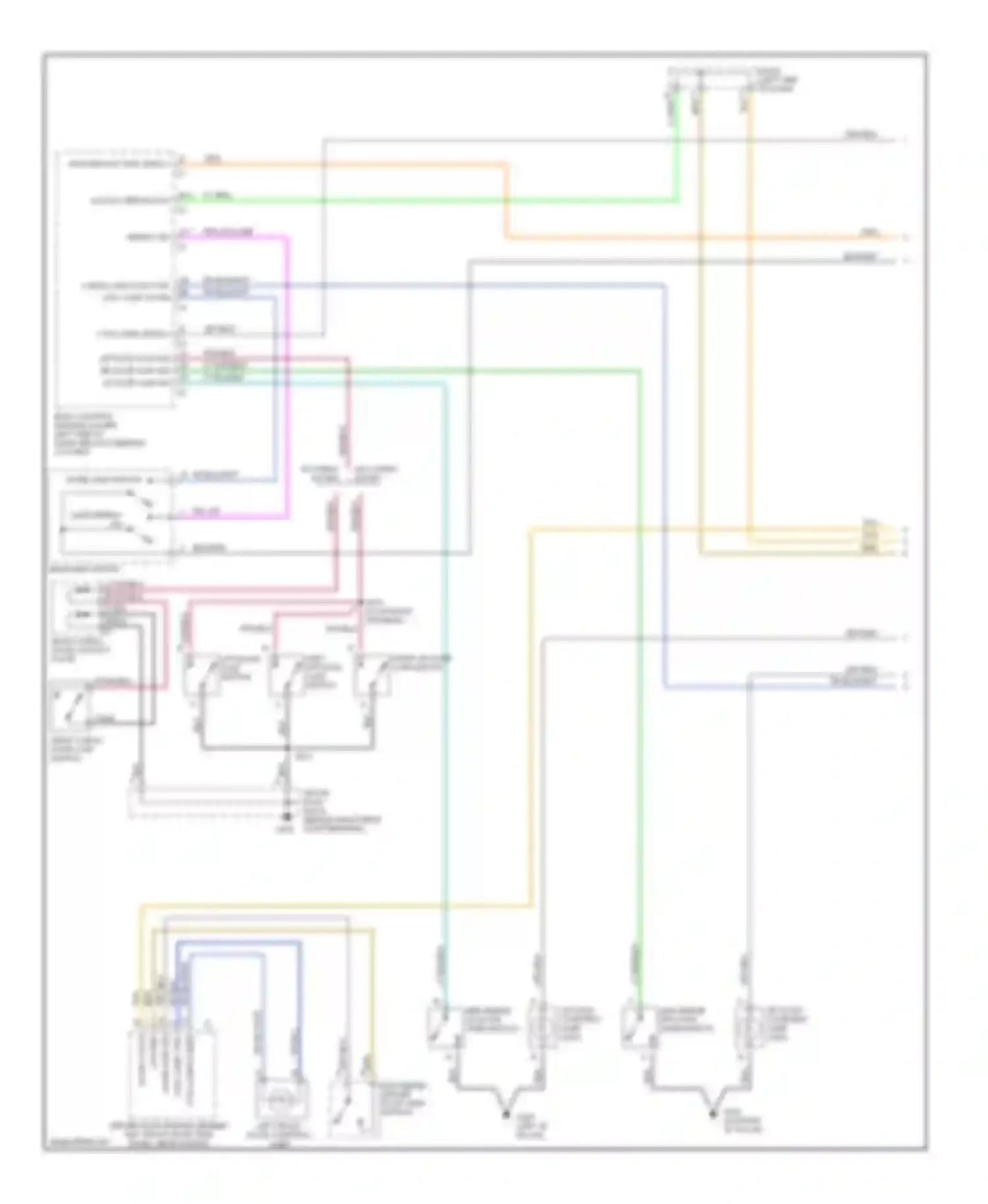 Wiring diagram door ajar sig for Chevrolet Avalanche I (2001-2006) (1 of 1)