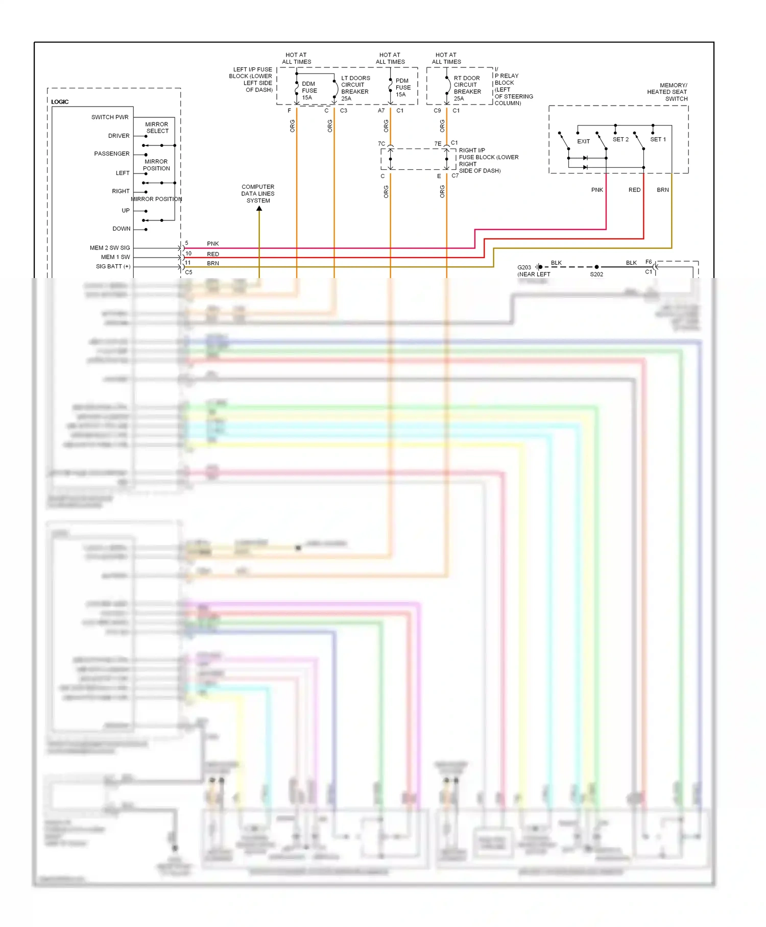 Chevrolet Avalanche I (2001-2006) exit wiring diagram  (2 of 3)
