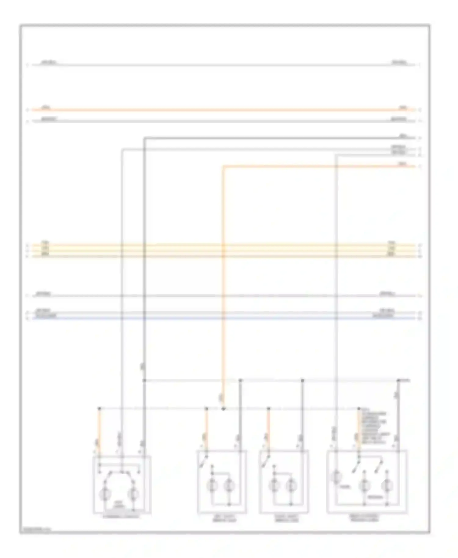 Wiring diagram map lamps for Chevrolet Avalanche I (2001-2006) (1 of 1)