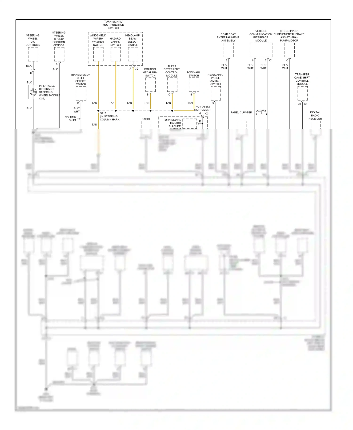 Chevrolet Avalanche I (2001-2006) nca wiring diagram  (13 of 26)
