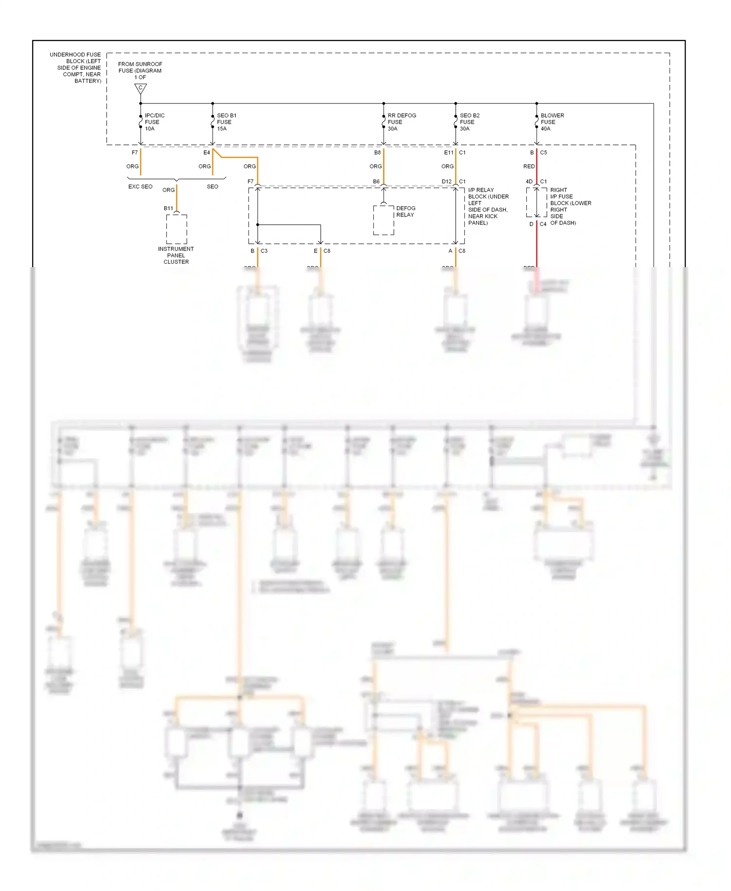 Chevrolet Avalanche I (2001-2006) red wiring diagram  (29 of 55)