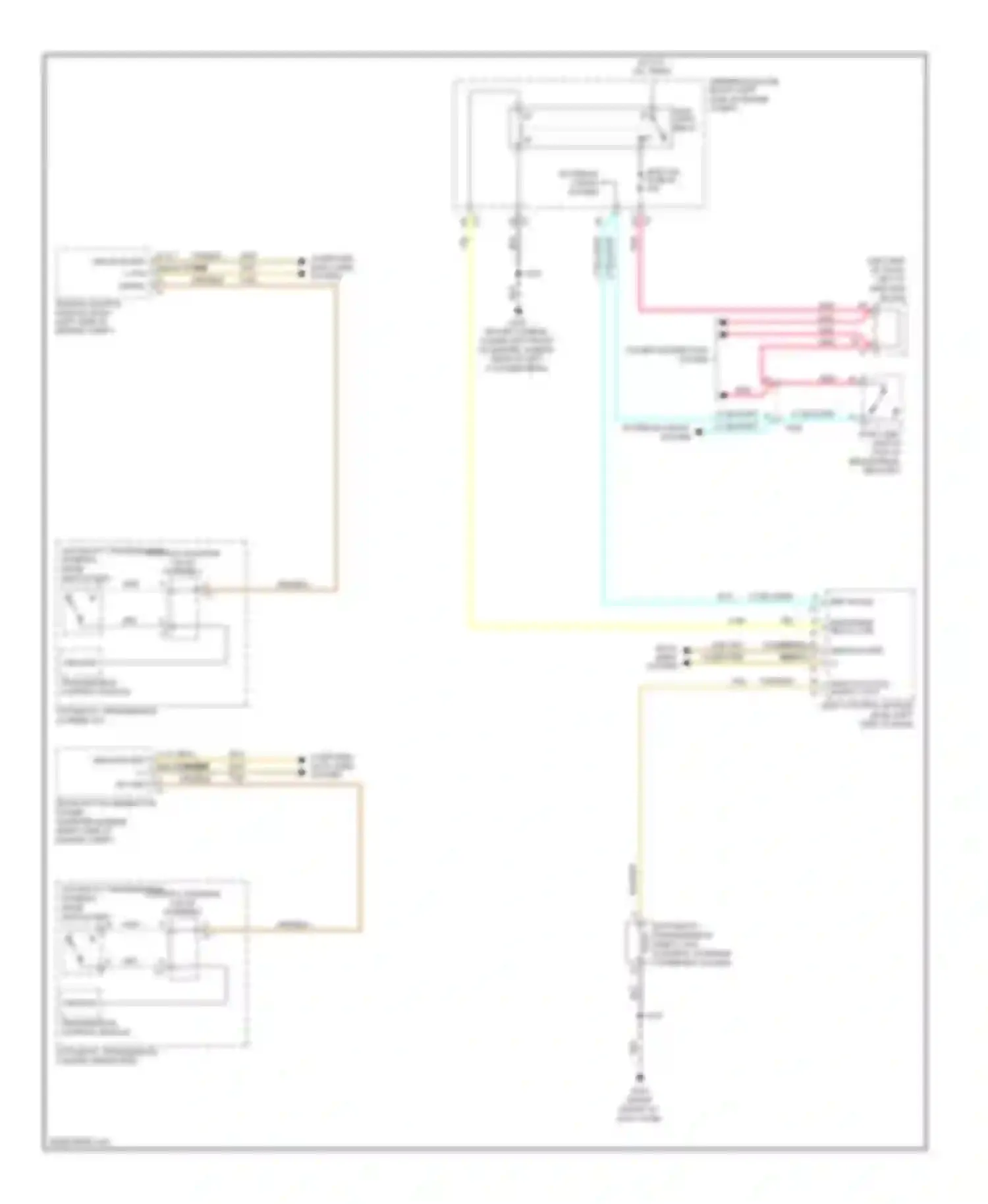 Wiring diagram automatic transmission shift lock for Chevrolet Avalanche II (2006-2013) (1 of 1)
