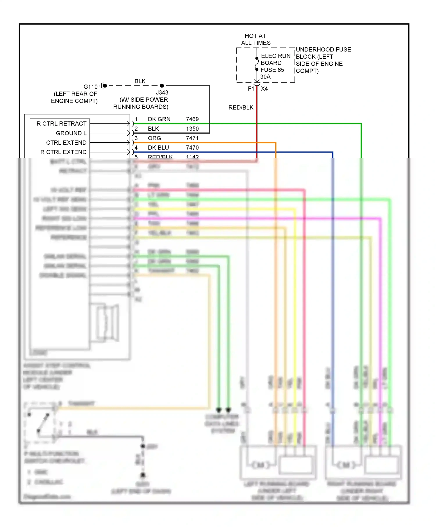Chevrolet Avalanche II (2006-2013) blk wiring diagram  (107 of 108)