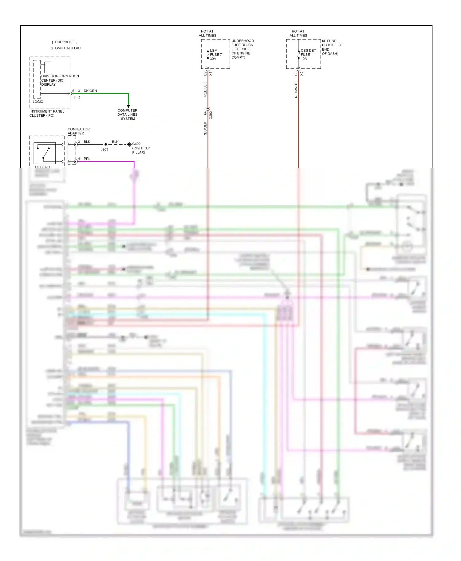 Chevrolet Avalanche II (2006-2013) blk wiring diagram  (105 of 108)