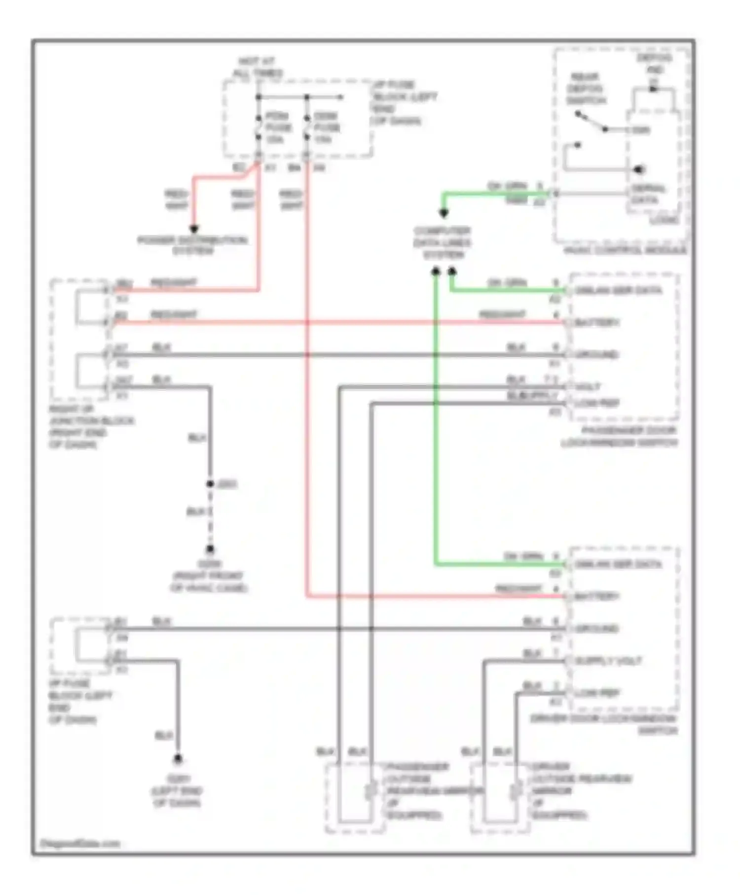 Wiring diagram computer data lines system for Chevrolet Avalanche II (2006-2013) (17 of 71)