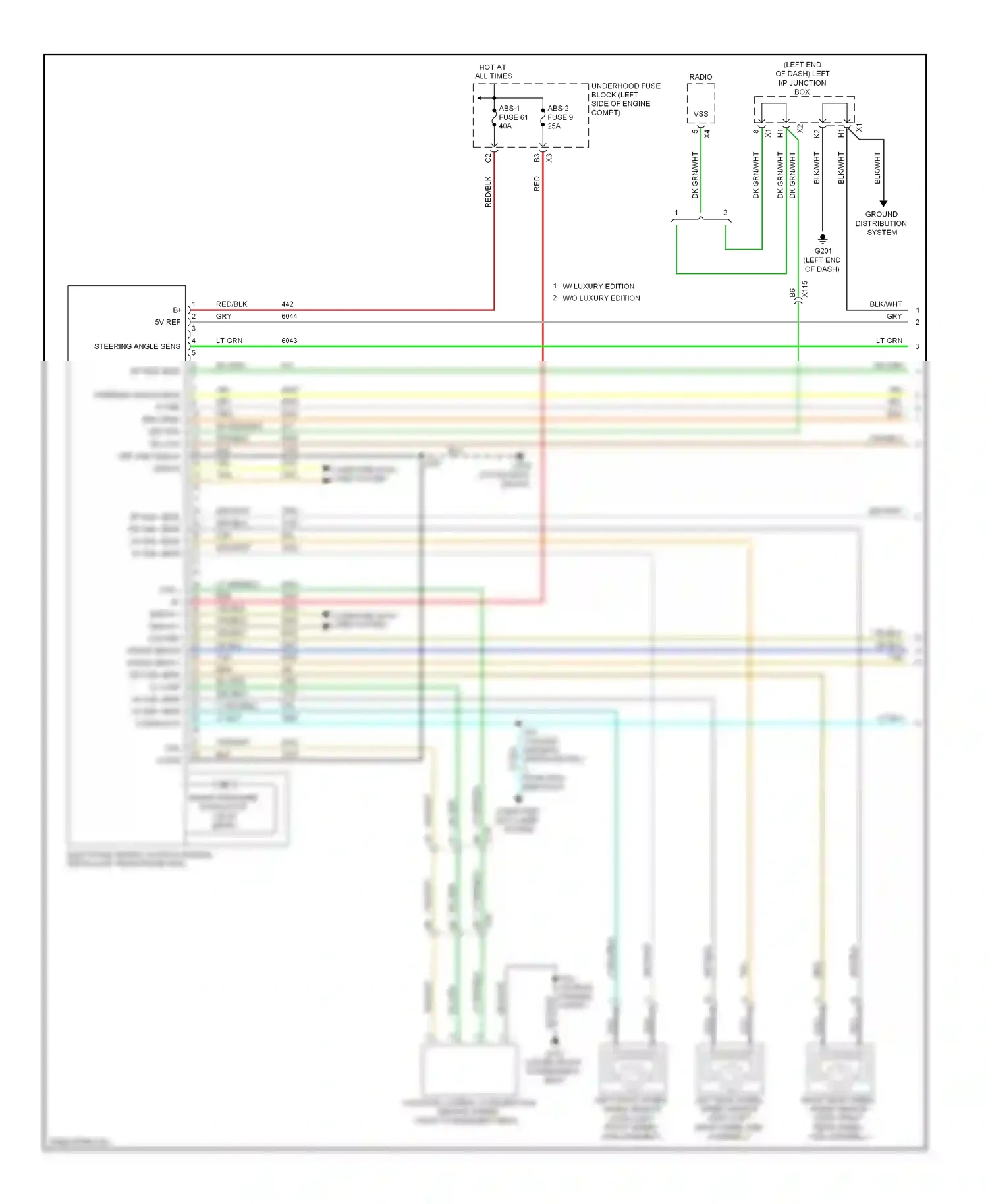 Chevrolet Avalanche II (2006-2013) dk blu wiring diagram  (1 of 81)