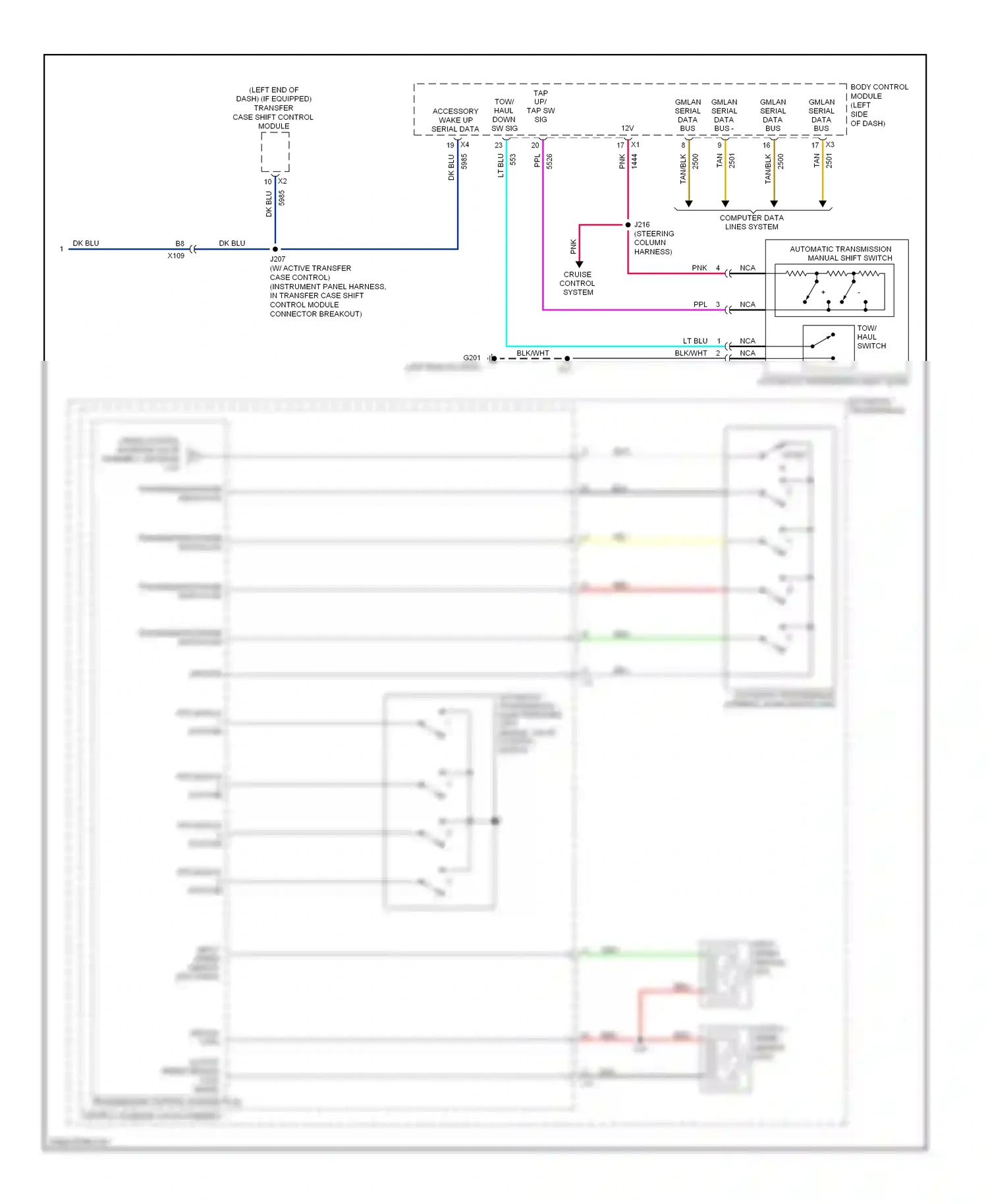Chevrolet Avalanche II (2006-2013) dk blu wiring diagram  (72 of 81)