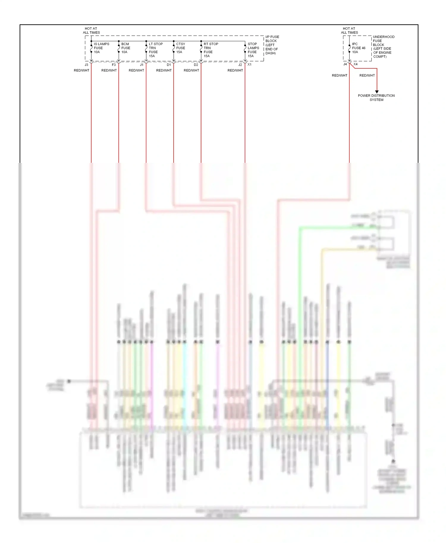 Chevrolet Avalanche II (2006-2013) headlights system wiring diagram  (2 of 3)