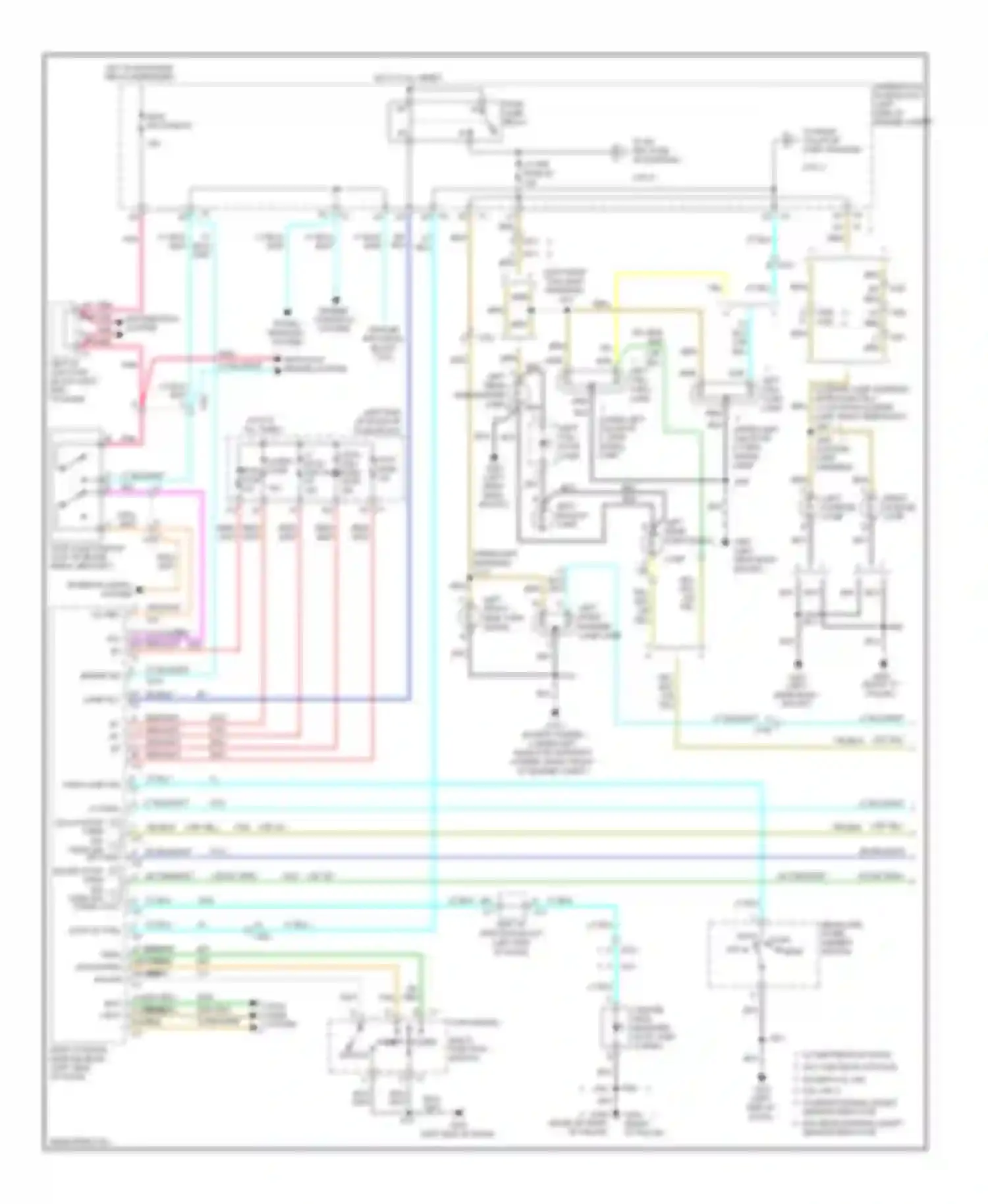 Wiring diagram right left hazard switch for Chevrolet Avalanche II (2006-2013) (1 of 1)