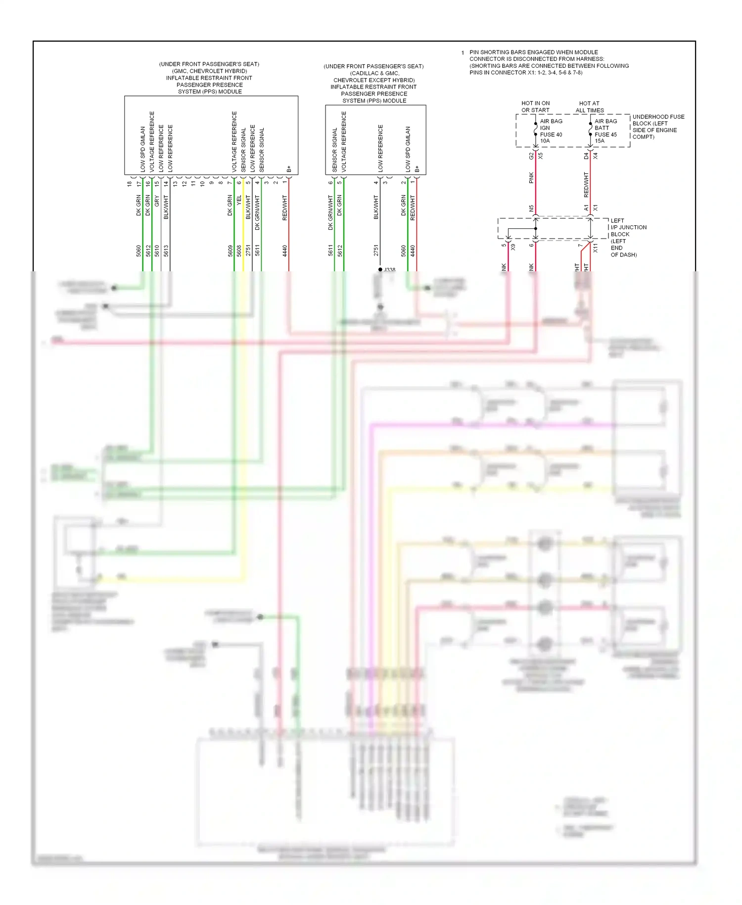 Wiring diagram seat) for Chevrolet Avalanche II (2006-2013) (1 of 1)