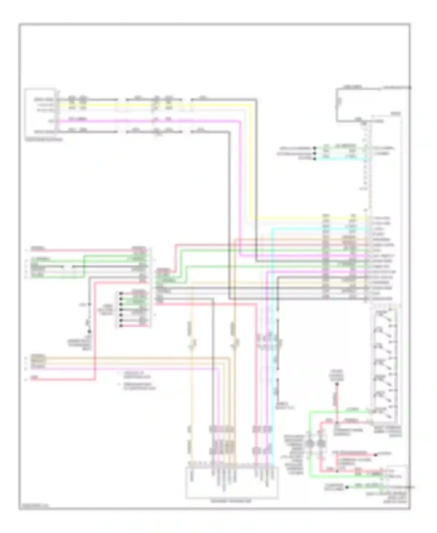 Wiring diagram vss camera + camera - for Chevrolet Avalanche II (2006-2013) (1 of 6)