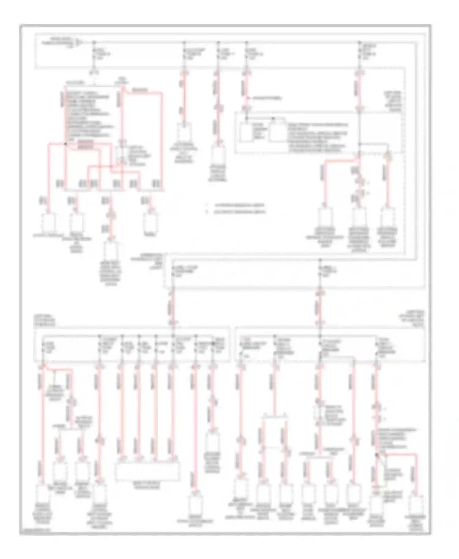 Wiring diagram w/ front individual seats w/o front individual seats for Chevrolet Avalanche II (2006-2013) (1 of 1)