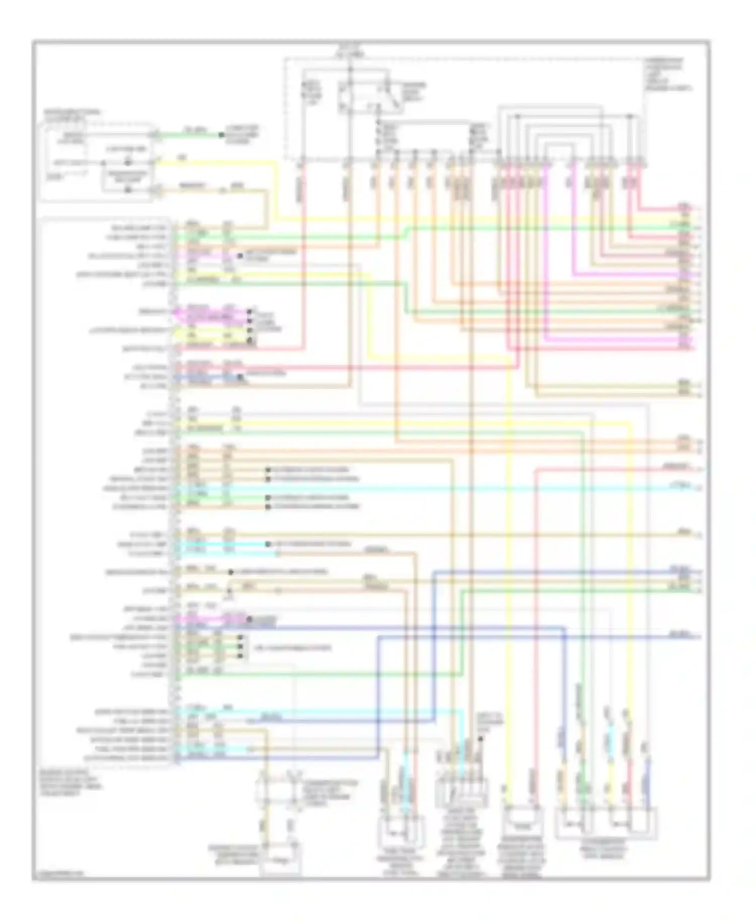 Aveo Chevrolet I facelift (2006-2012): Wiring diagram engine performance 1.6l vin e (1 of 4)