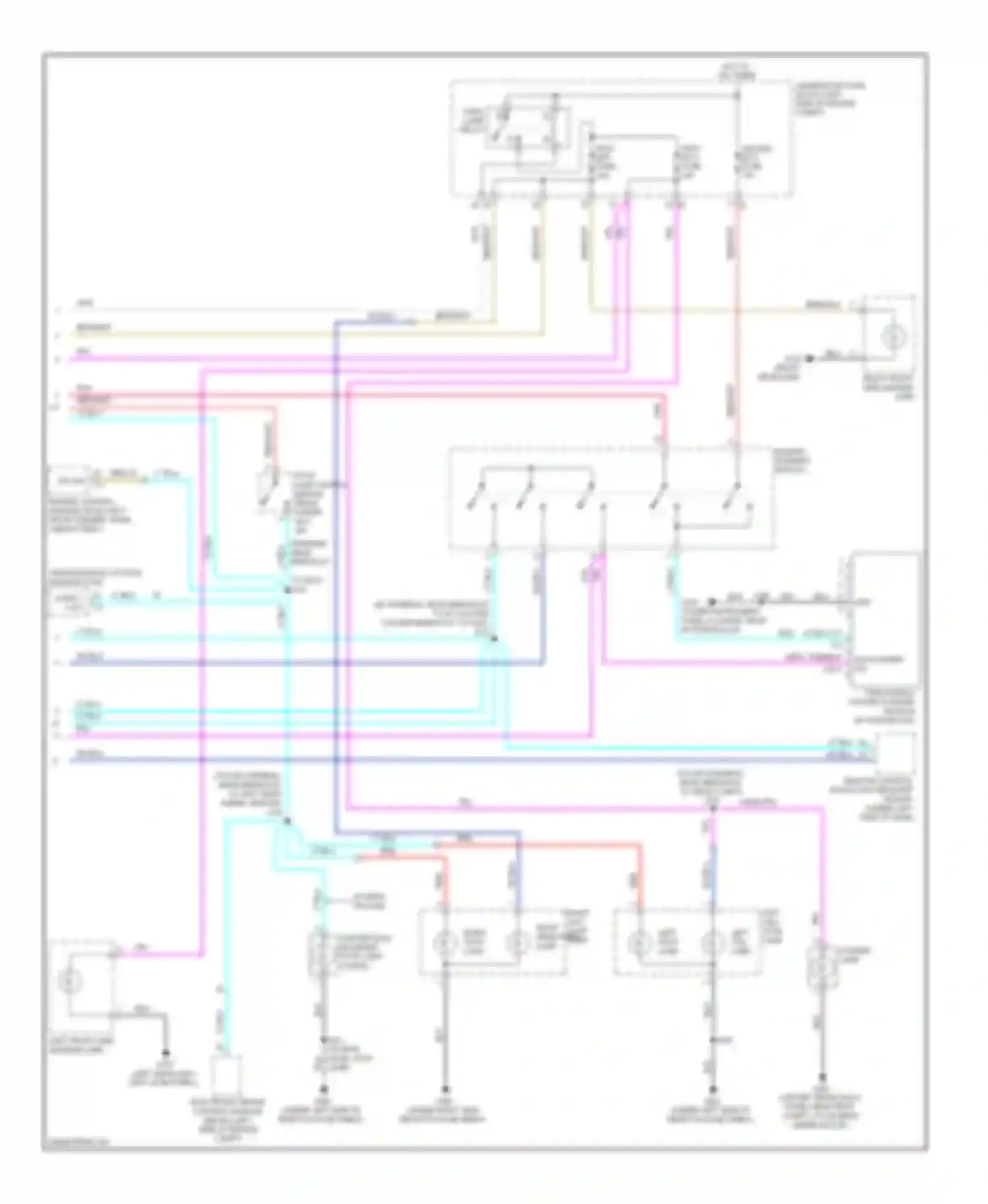 Aveo Chevrolet I facelift (2006-2012): Exterior lamps circuit, hatchback (2 of 2)