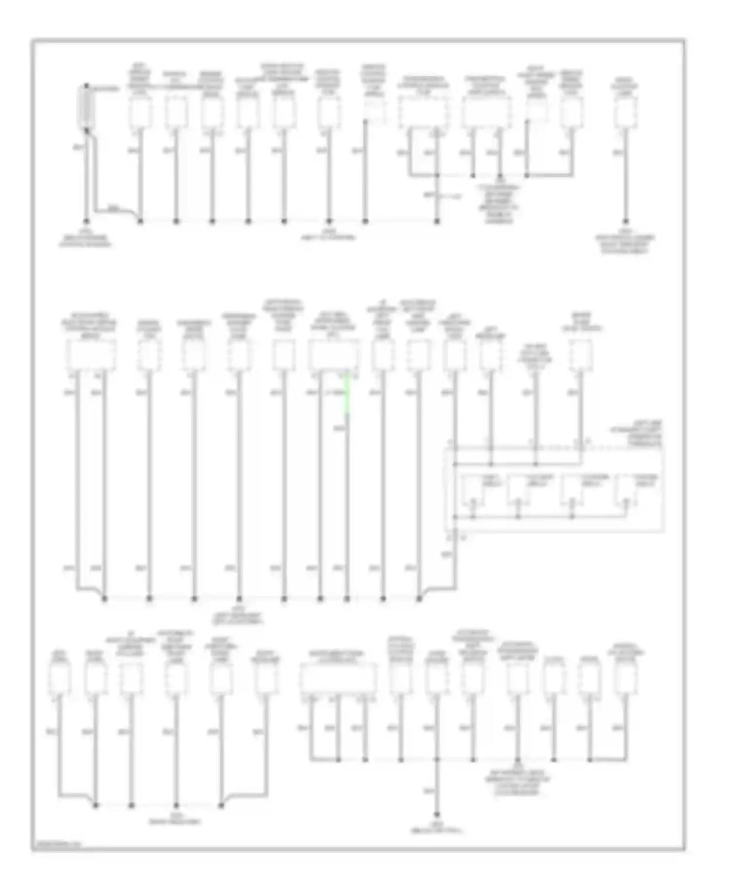 Aveo Chevrolet I facelift (2006-2012): Ground distribution circuit (1 of 2)