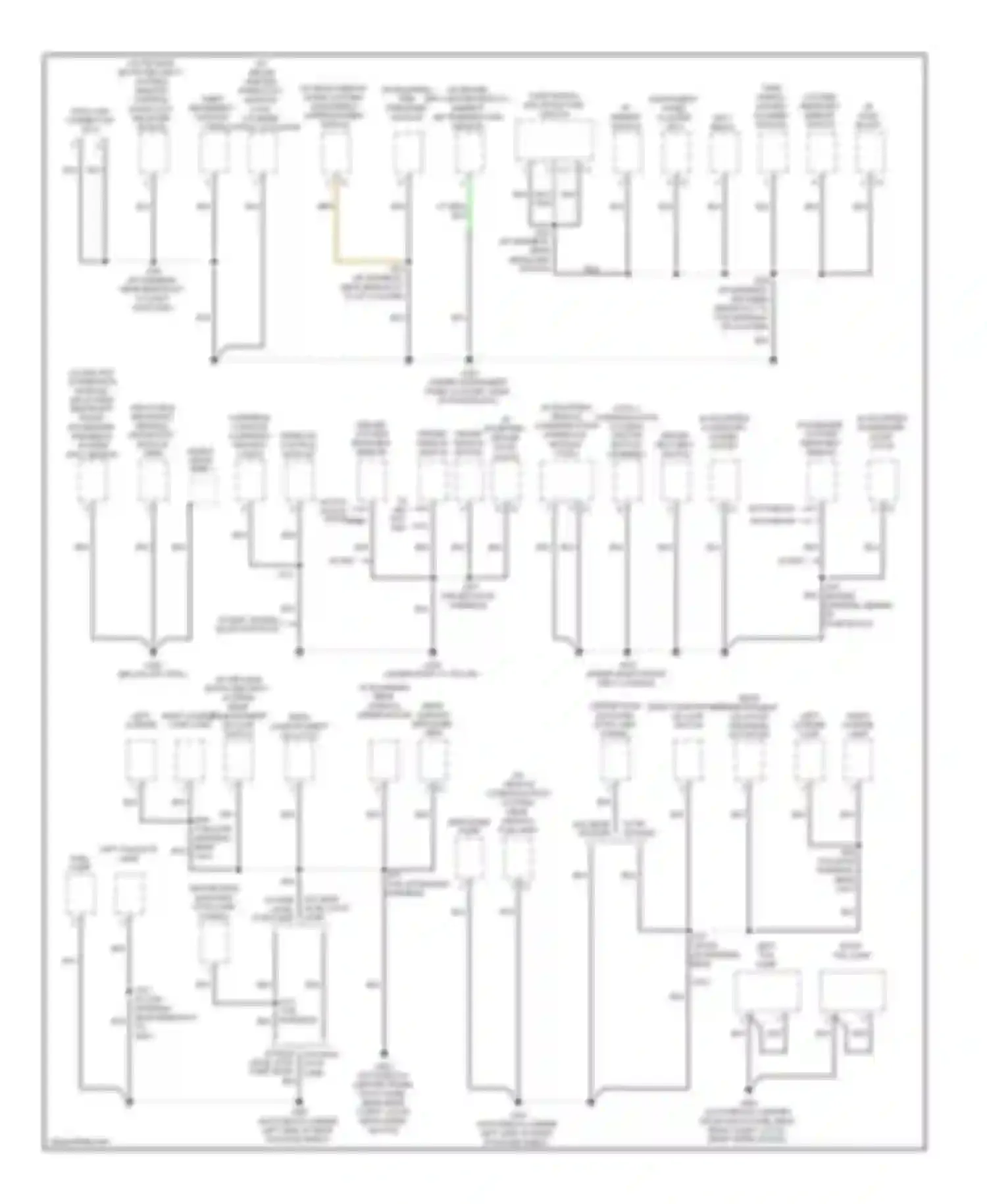 Aveo Chevrolet I facelift (2006-2012): Ground distribution circuit (2 of 2)