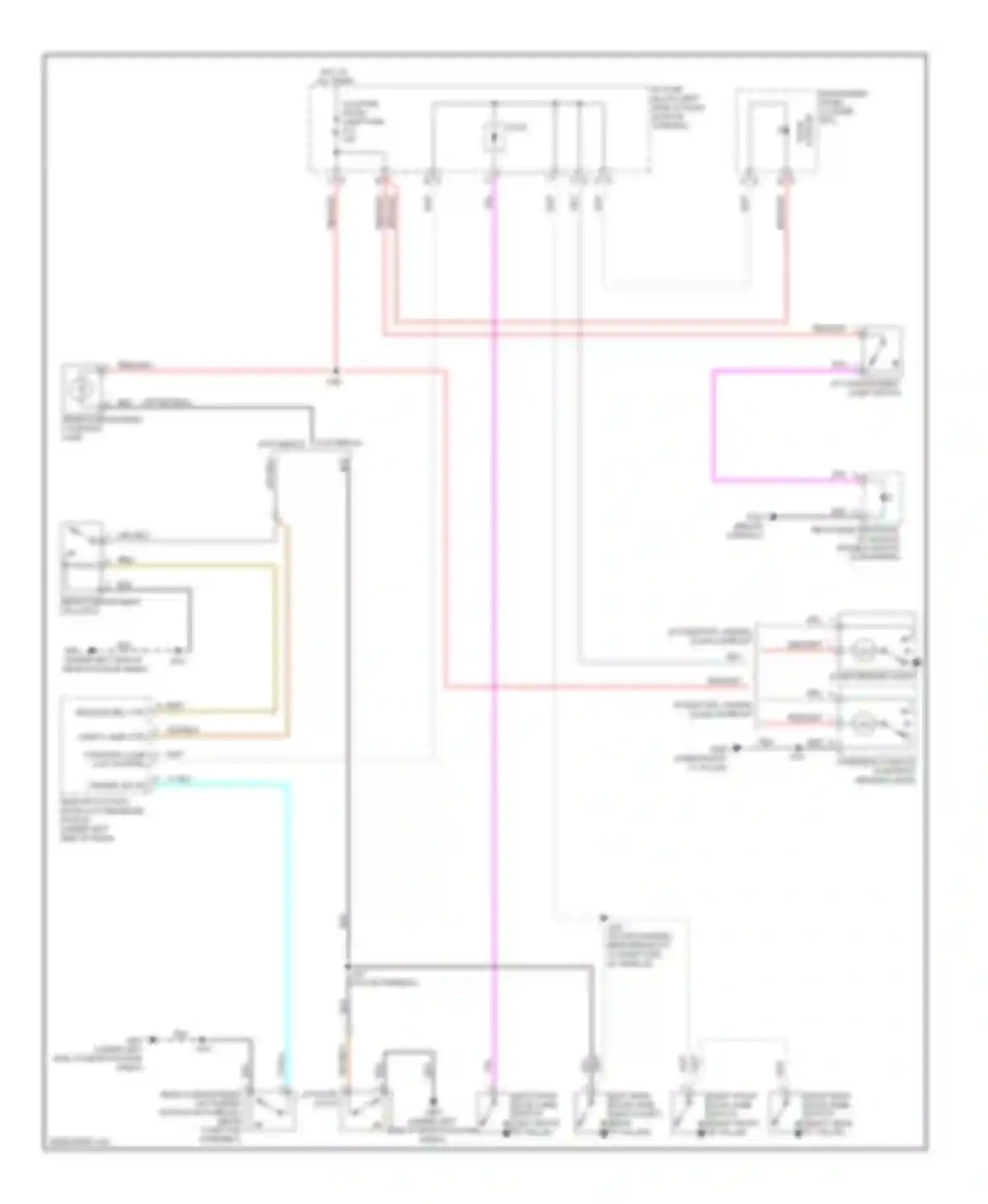 Aveo Chevrolet I facelift (2006-2012): Courtesy lamps circuit