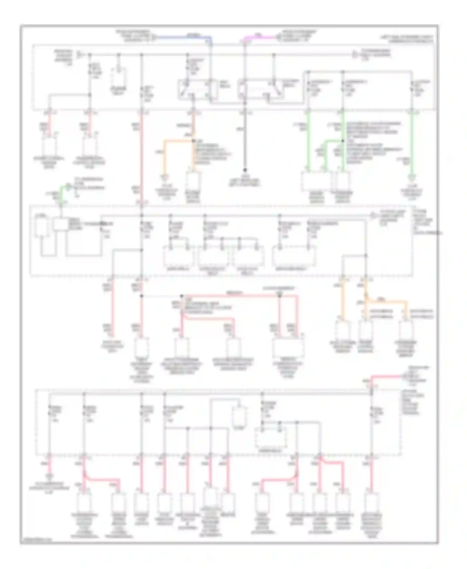 Aveo Chevrolet I facelift (2006-2012): Power distribution circuit (2 of 4)