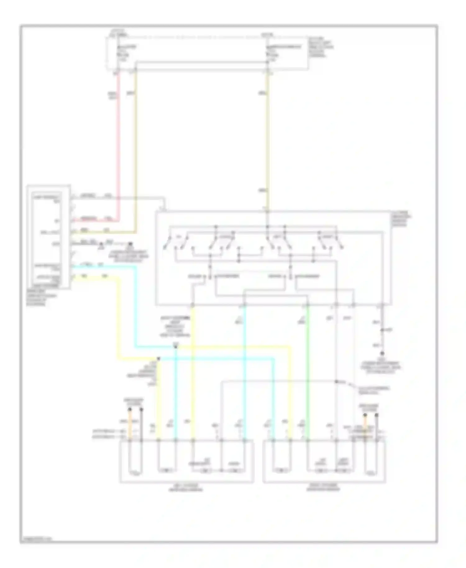 Aveo Chevrolet I facelift (2006-2012): Power mirrors circuit