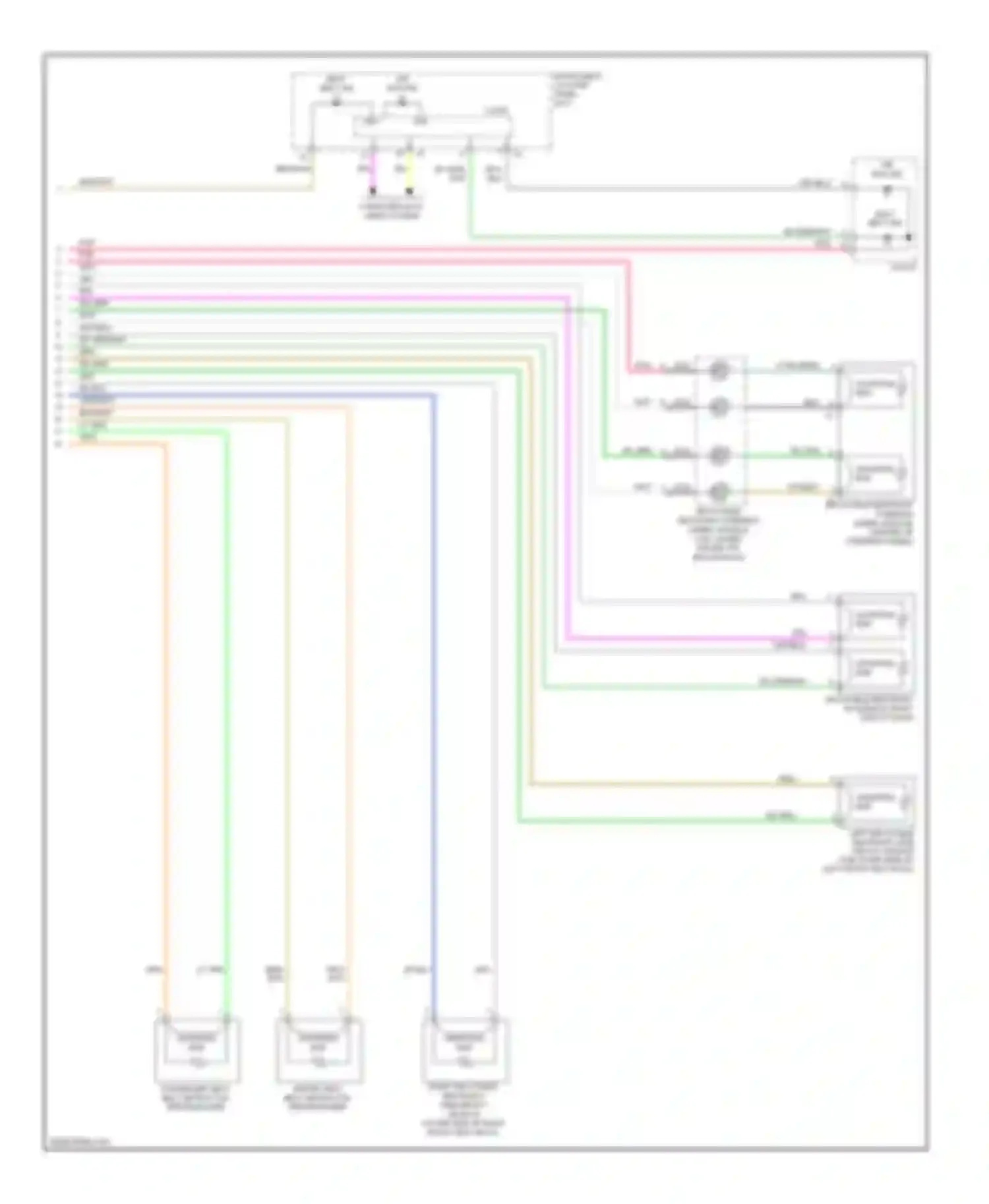 Aveo Chevrolet I facelift (2006-2012): Supplemental restraints circuit, with restraint suppression (2 of 2)