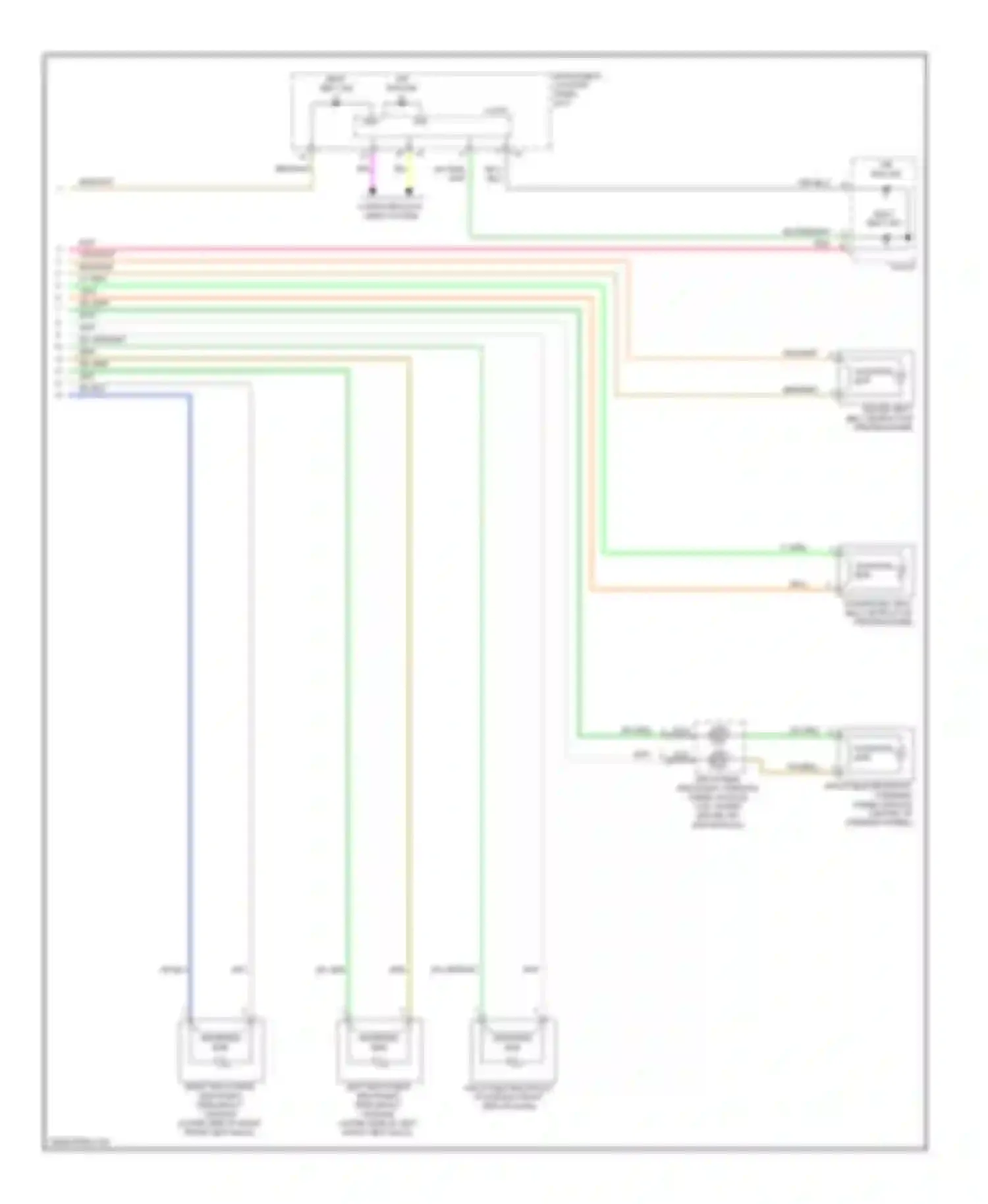 Aveo Chevrolet I facelift (2006-2012): Supplemental restraints circuit, without restraint suppression (2 of 2)