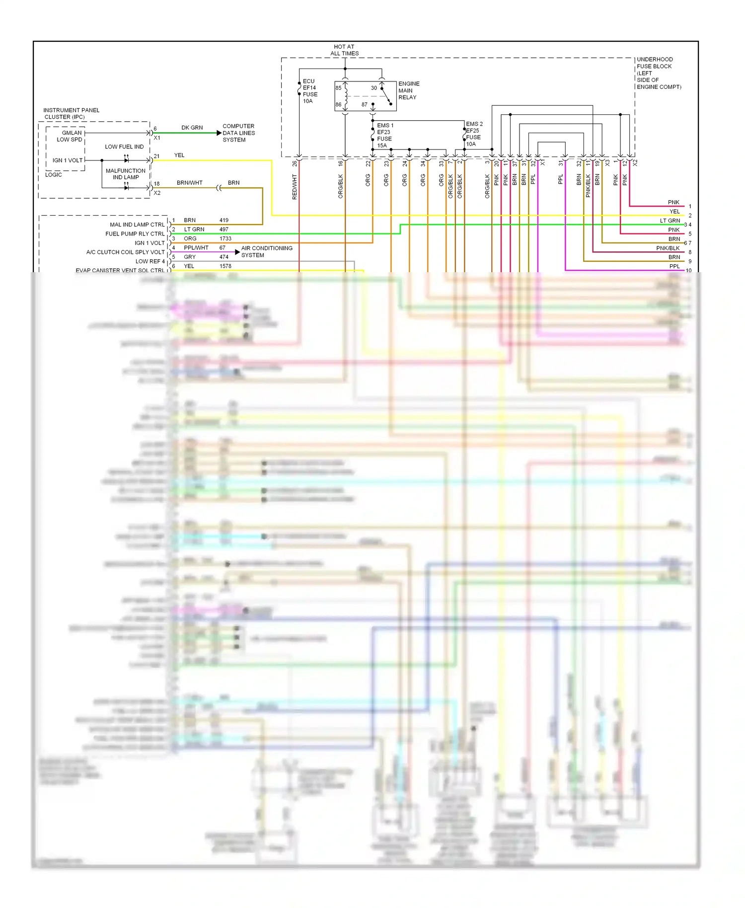 Chevrolet Aveo I facelift (2006-2012) 5-volt ref 2 (mlm) 5-volt ref 1 5-volt ref 1 wiring diagram  (1 of 1)