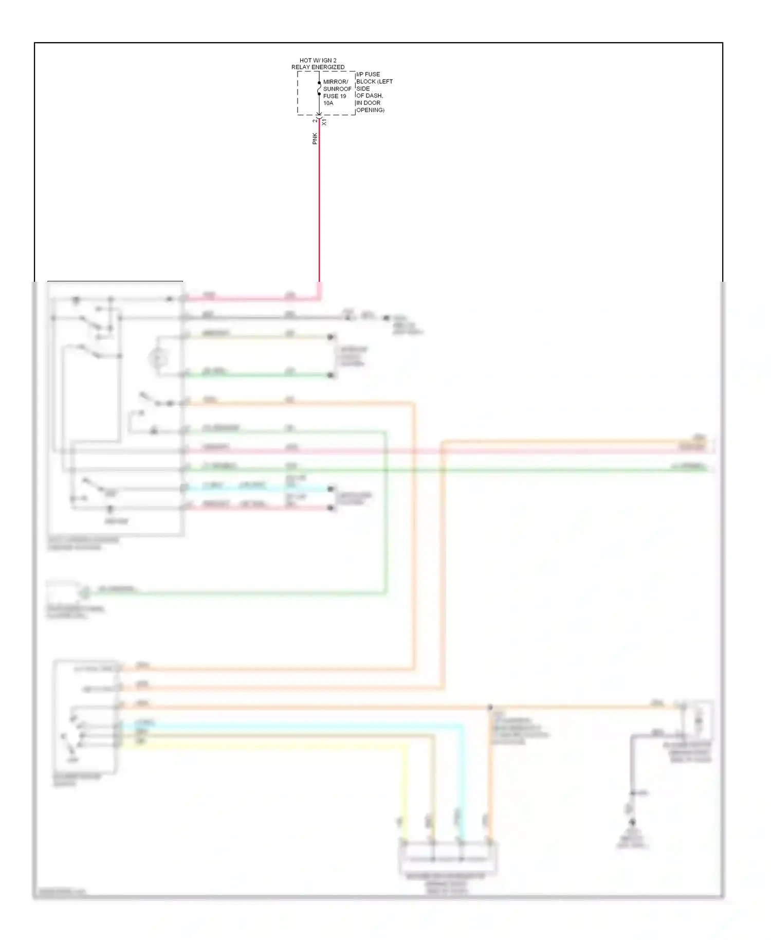 Wiring diagram blower motor switch for Chevrolet Aveo I facelift (2006-2012) (3 of 4)