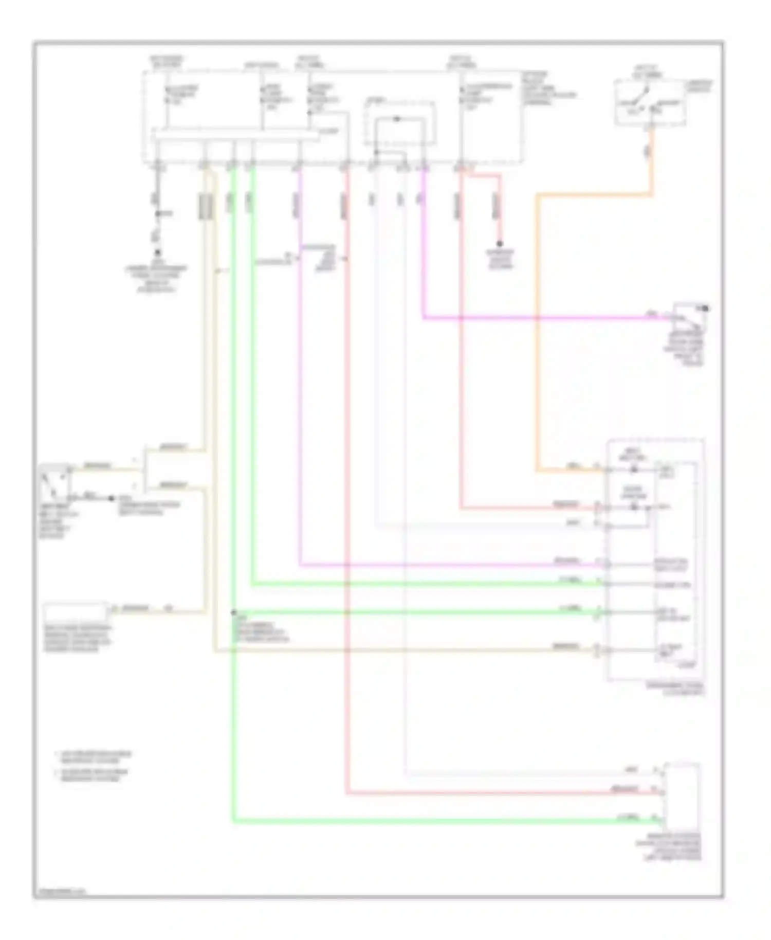Wiring diagram chime ctrl for Chevrolet Aveo I facelift (2006-2012) (1 of 1)
