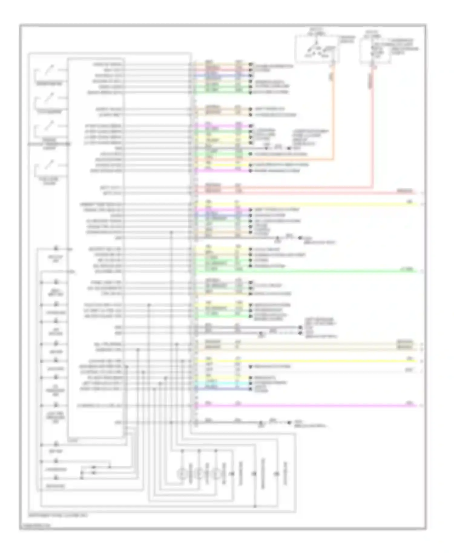 Wiring diagram clock circuit for Chevrolet Aveo I facelift (2006-2012) (1 of 1)