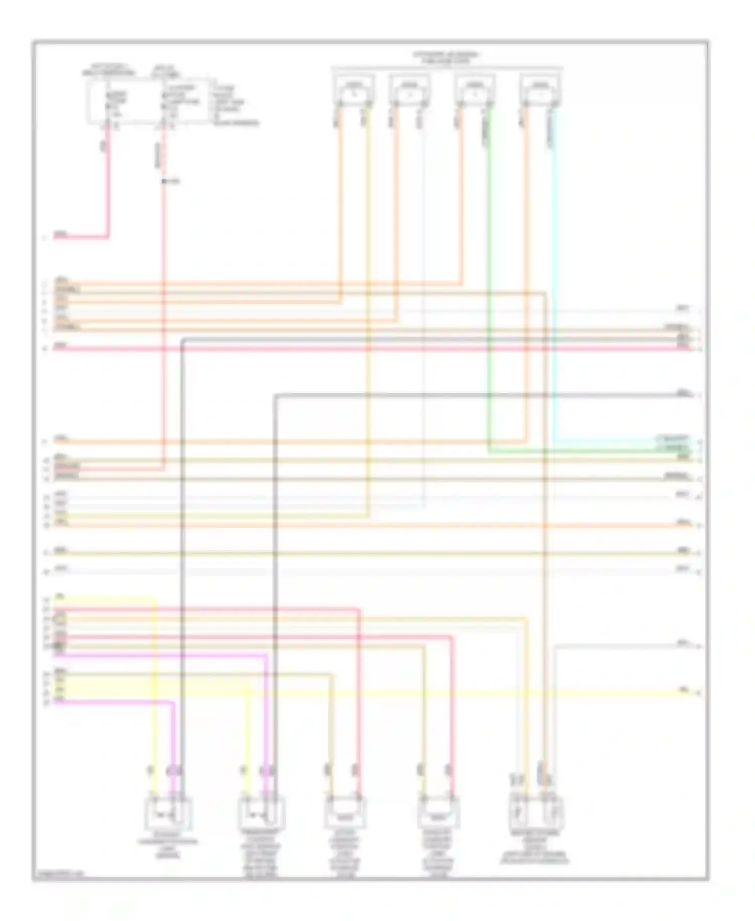 Wiring diagram cluster/ room lamp fuse for Chevrolet Aveo I facelift (2006-2012) (3 of 3)