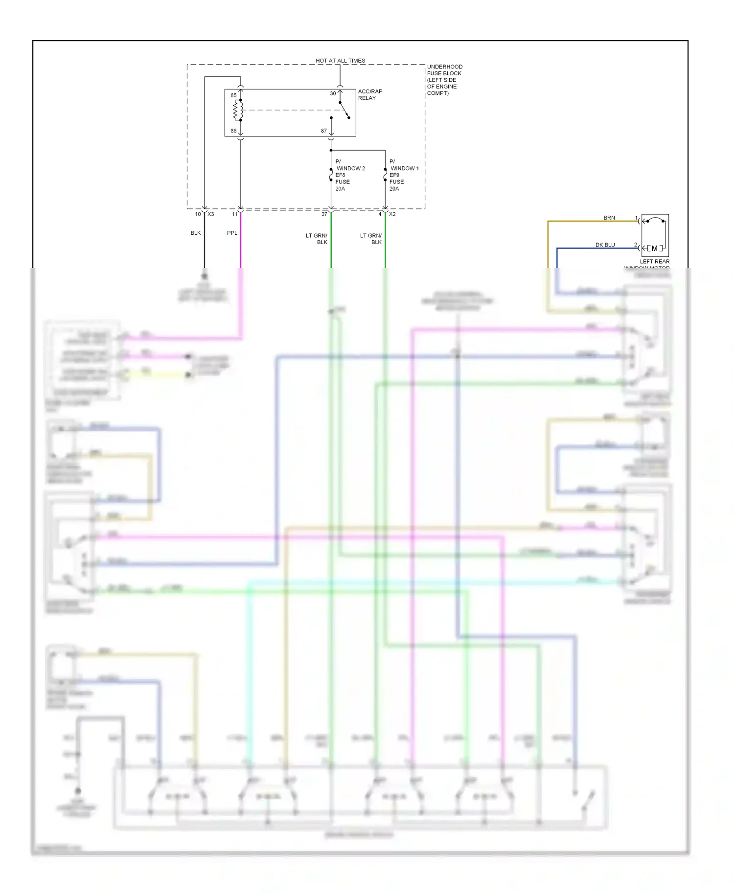 Wiring diagram dk blu for Chevrolet Aveo I facelift (2006-2012) (20 of 28)