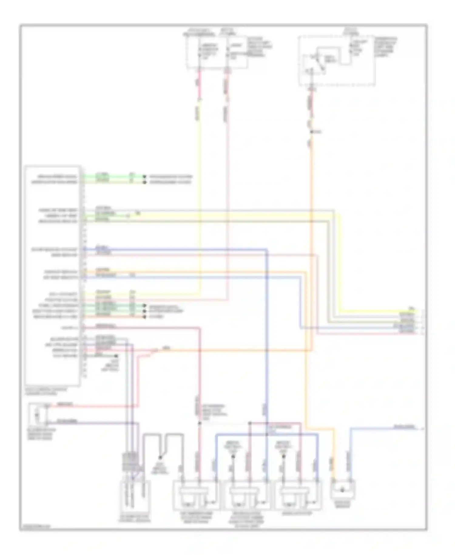 Wiring diagram interior lights system defogger system for Chevrolet Aveo I facelift (2006-2012) (1 of 1)