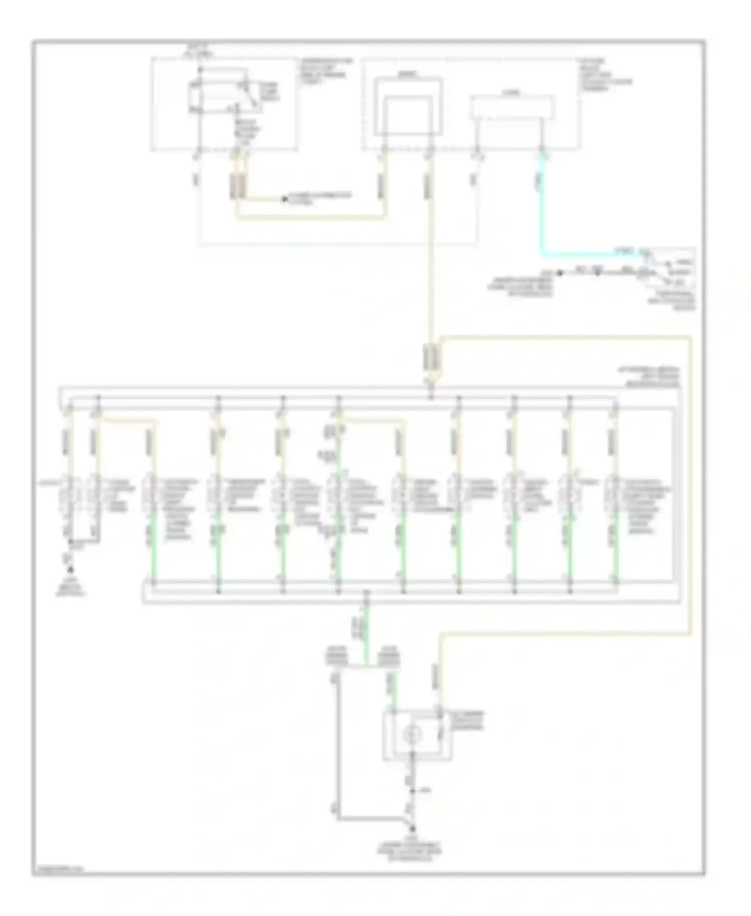 Wiring diagram i/p fuse block for Chevrolet Aveo I facelift (2006-2012) (8 of 8)