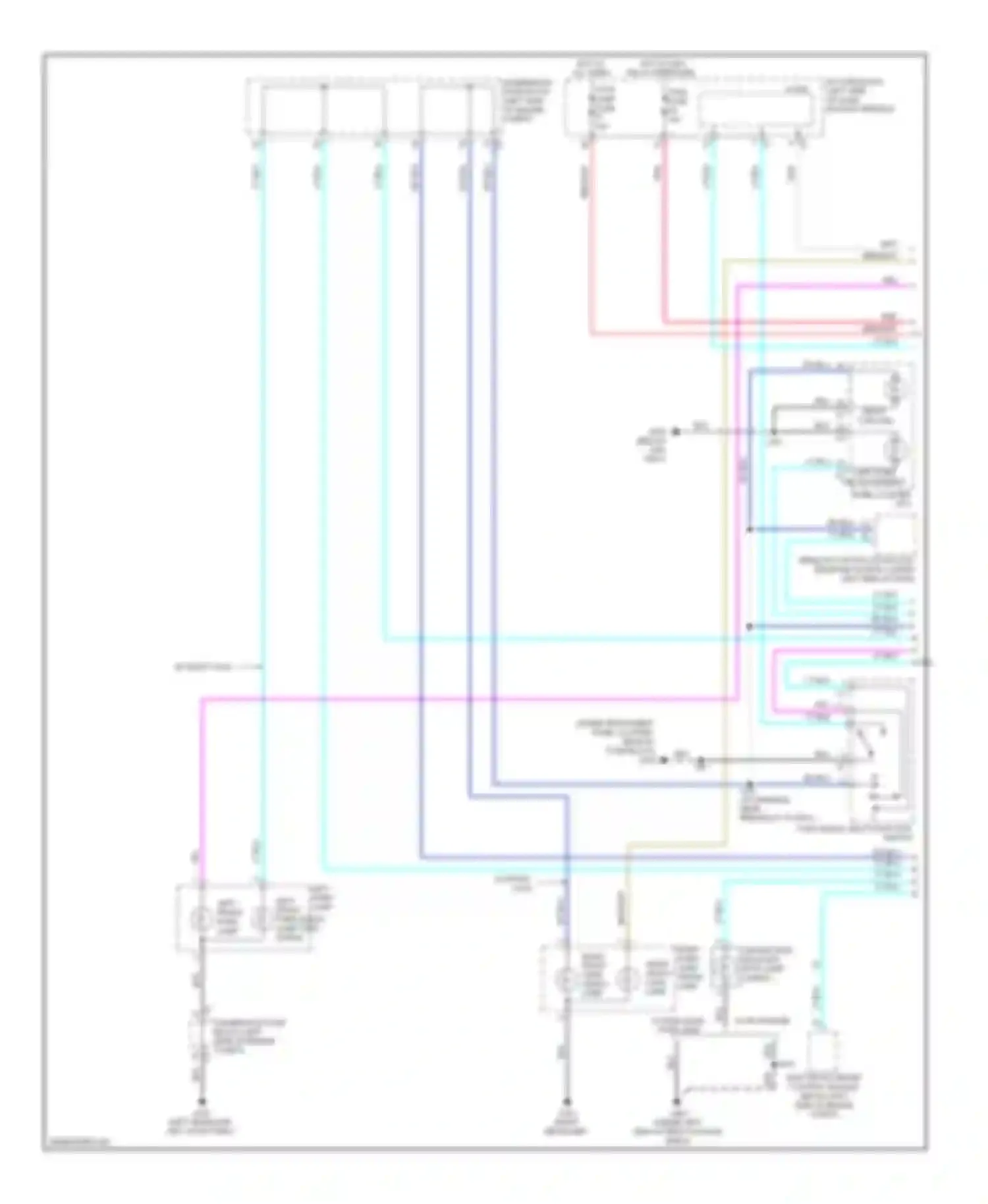 Wiring diagram left park/ left front turn signal lamp turn signal lamp for Chevrolet Aveo I facelift (2006-2012) (2 of 2)