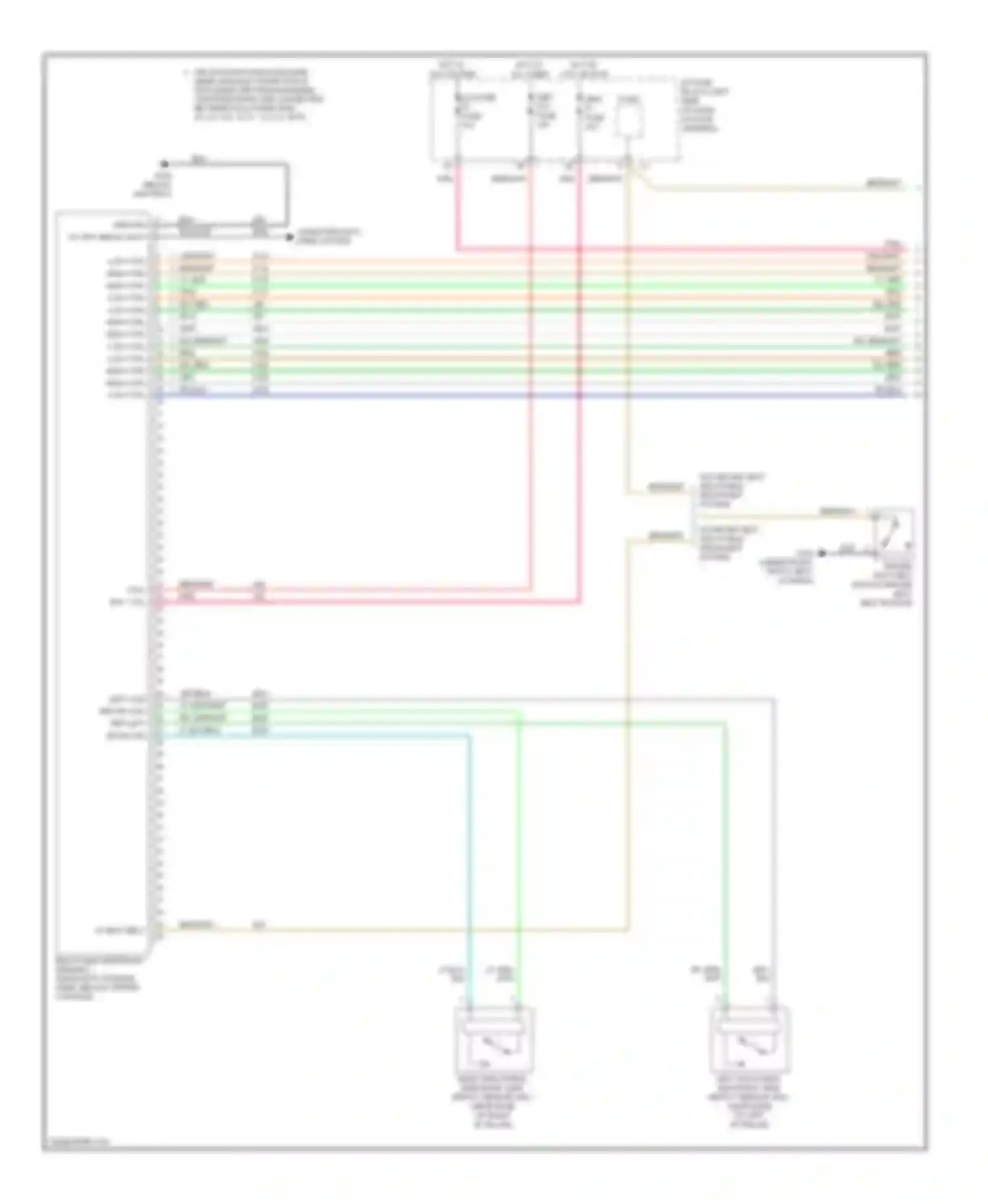 Wiring diagram restraint system for Chevrolet Aveo I facelift (2006-2012) (1 of 2)