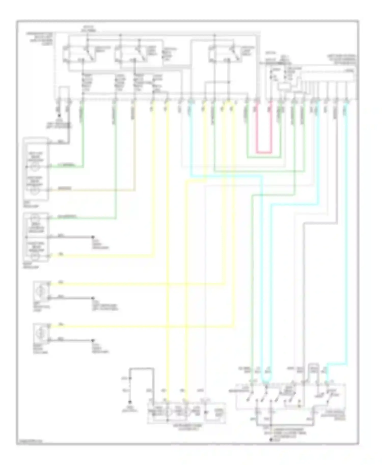 Wiring diagram right low beam headlamp for Chevrolet Aveo I facelift (2006-2012) (1 of 1)