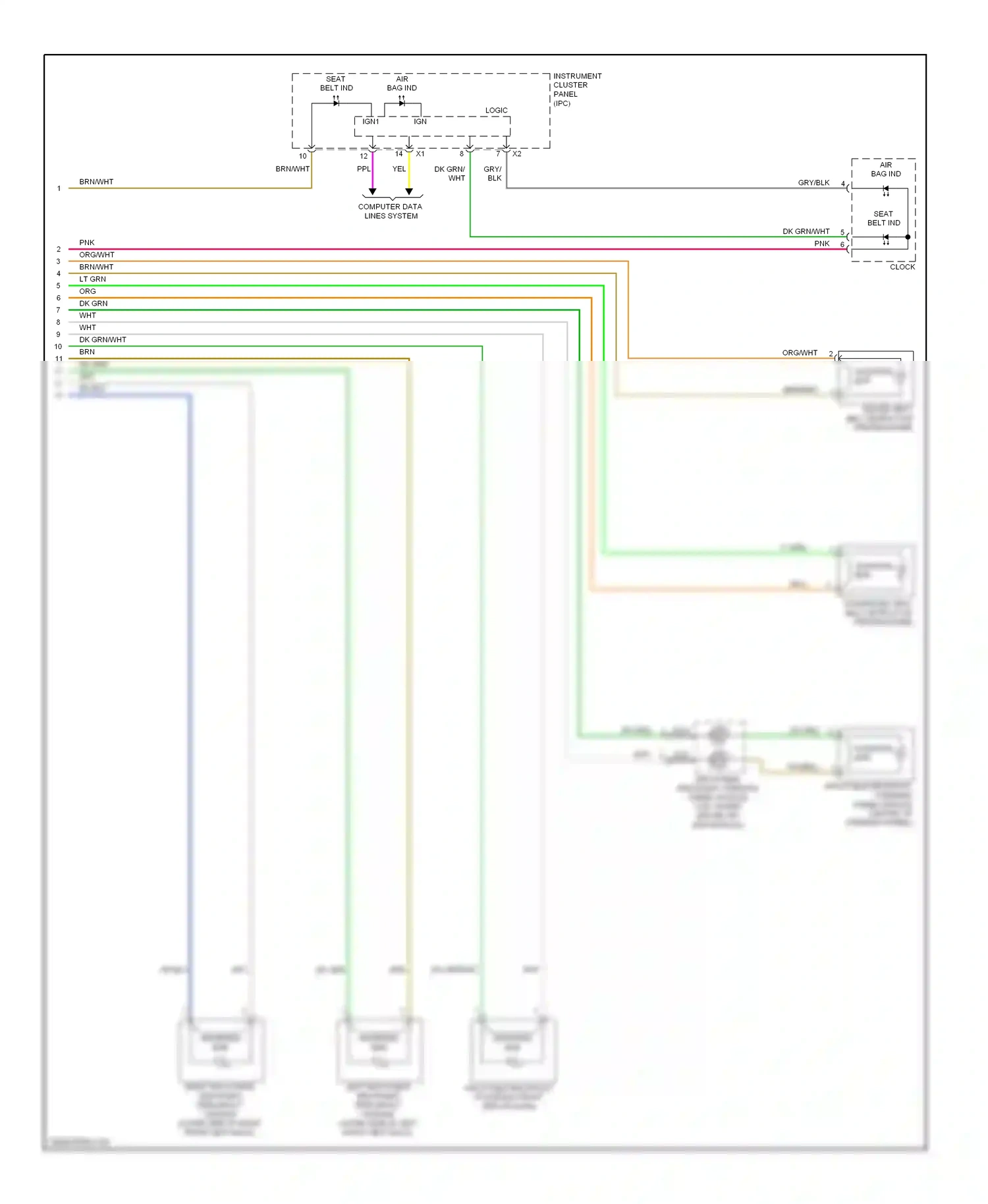 Chevrolet Aveo I facelift (2006-2012) tan/blk wiring diagram  (1 of 2)