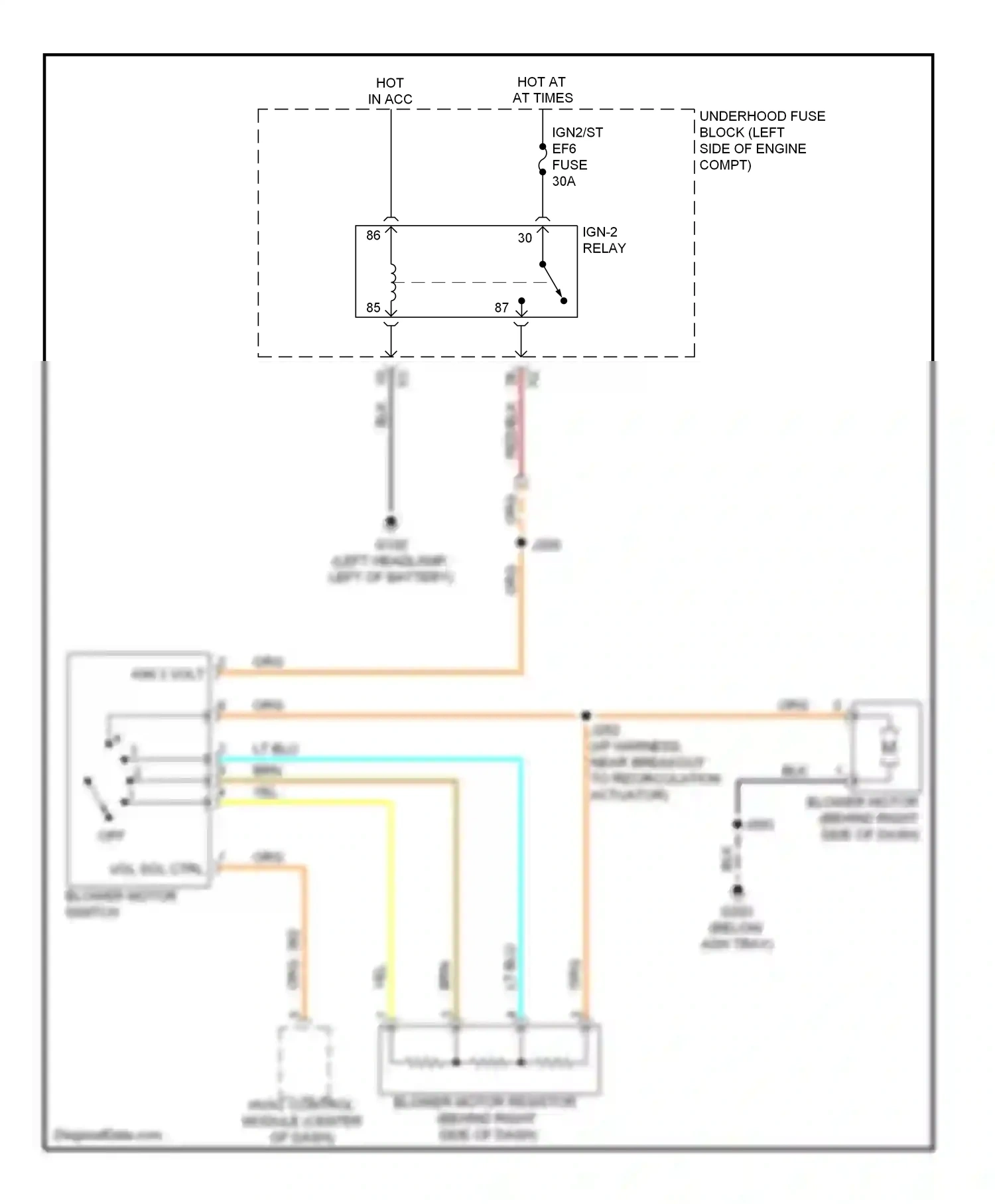 Wiring diagram vol sol ctrl for Chevrolet Aveo I facelift (2006-2012) (1 of 1)