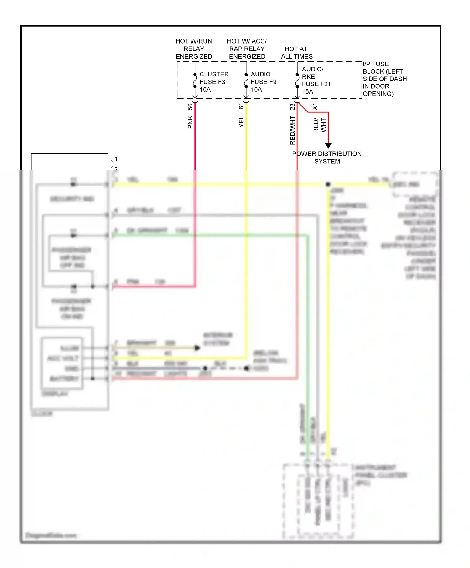 Wiring diagram yel for Chevrolet Aveo I facelift (2006-2012) (11 of 33)