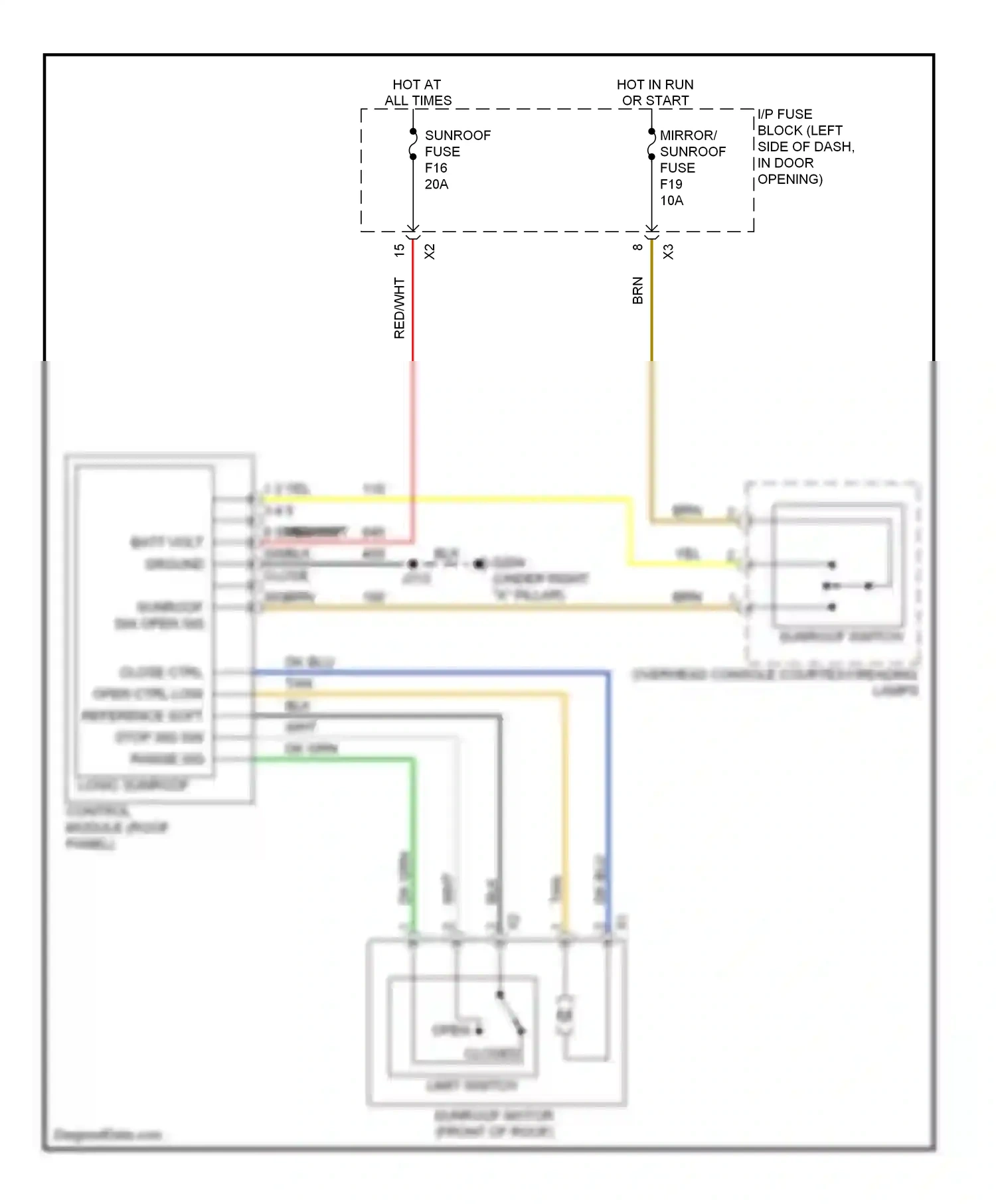 Wiring diagram yel for Chevrolet Aveo I facelift (2006-2012) (23 of 33)