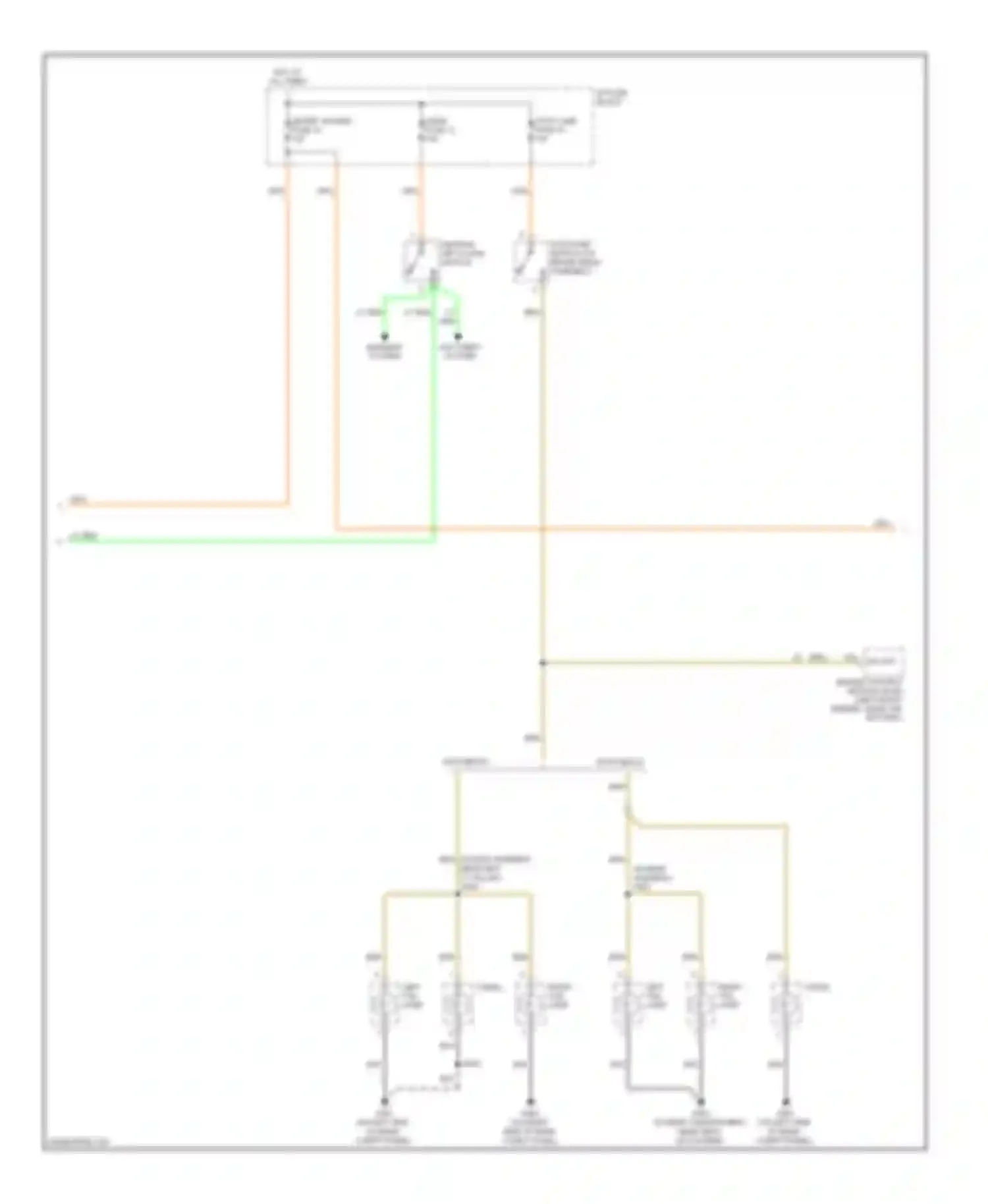 Aveo Chevrolet I (2003-2008): Exterior lamps circuit (2 of 3)