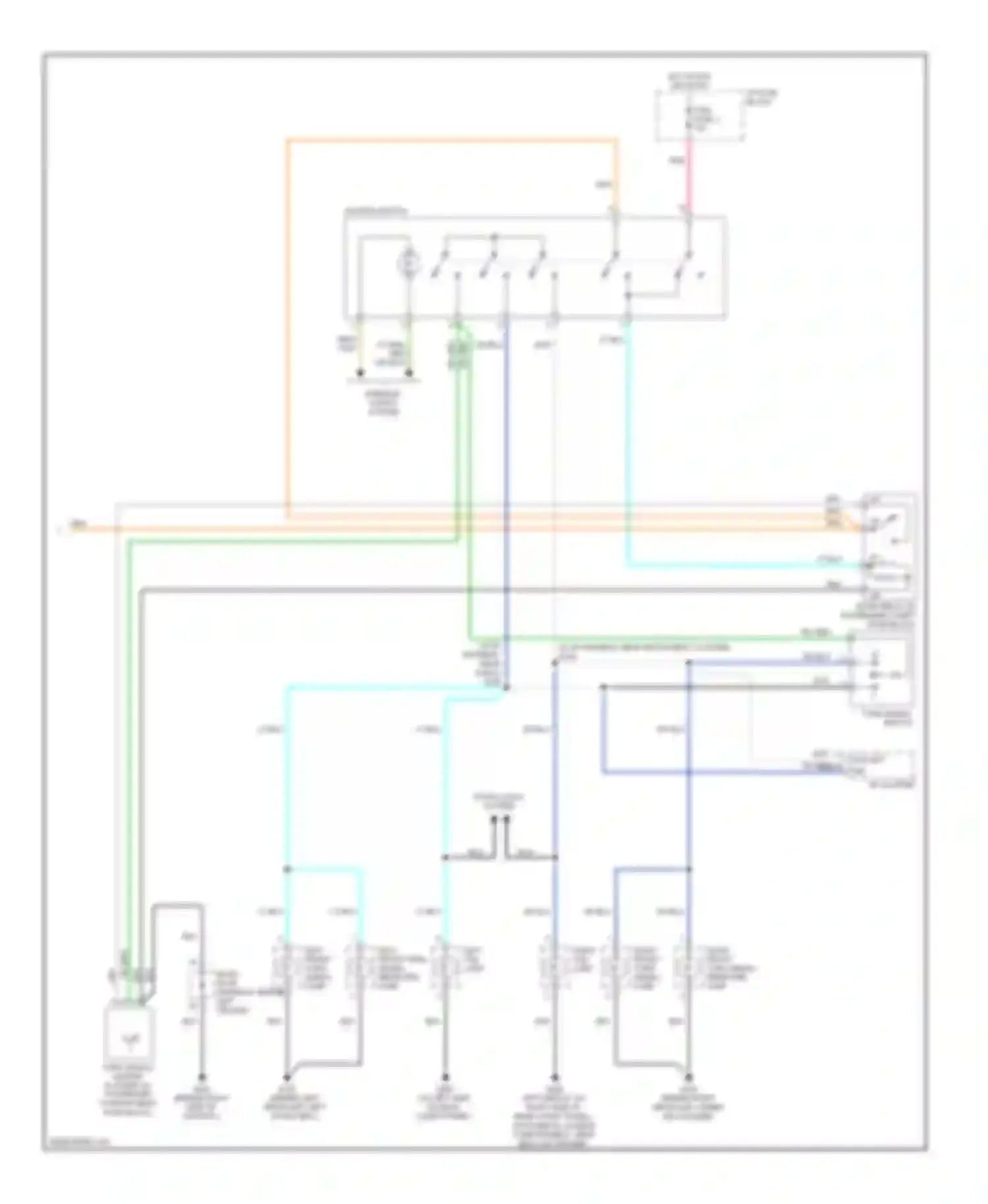 Aveo Chevrolet I (2003-2008): Exterior lamps circuit (3 of 3)