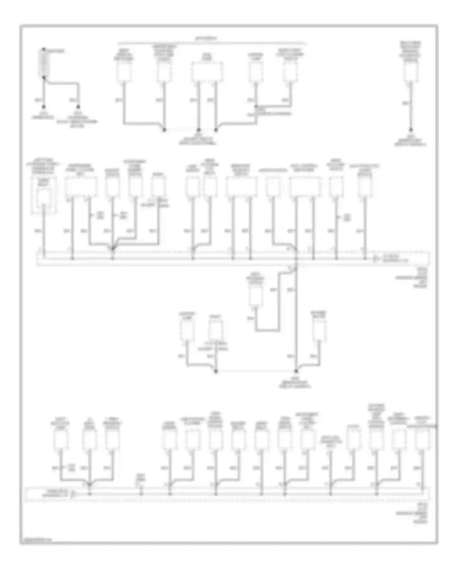 Aveo Chevrolet I (2003-2008): Ground distribution circuit (1 of 3)