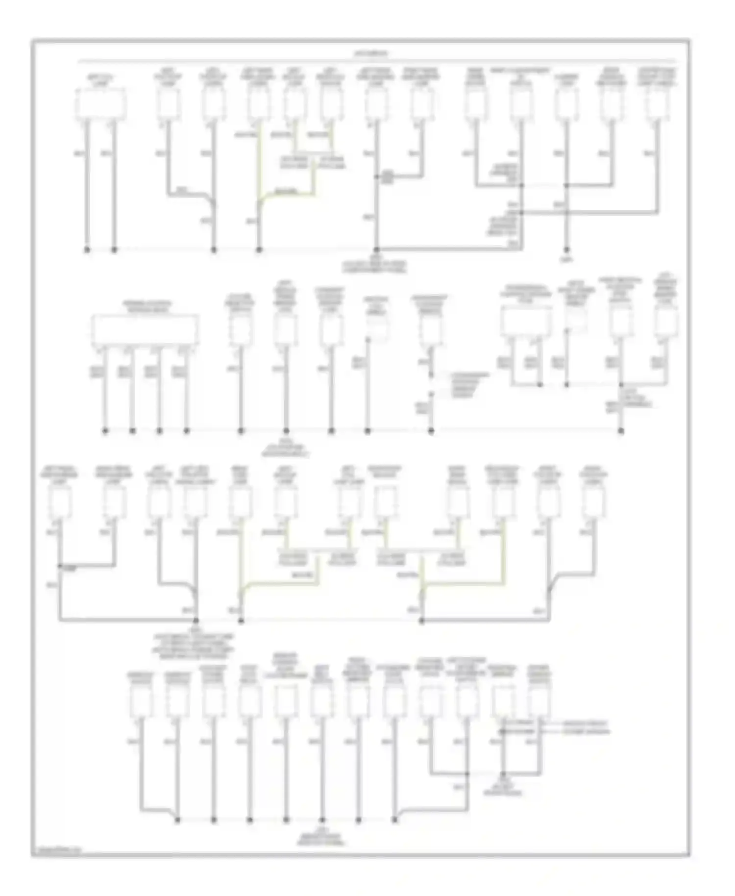 Aveo Chevrolet I (2003-2008): Ground distribution circuit (2 of 3)