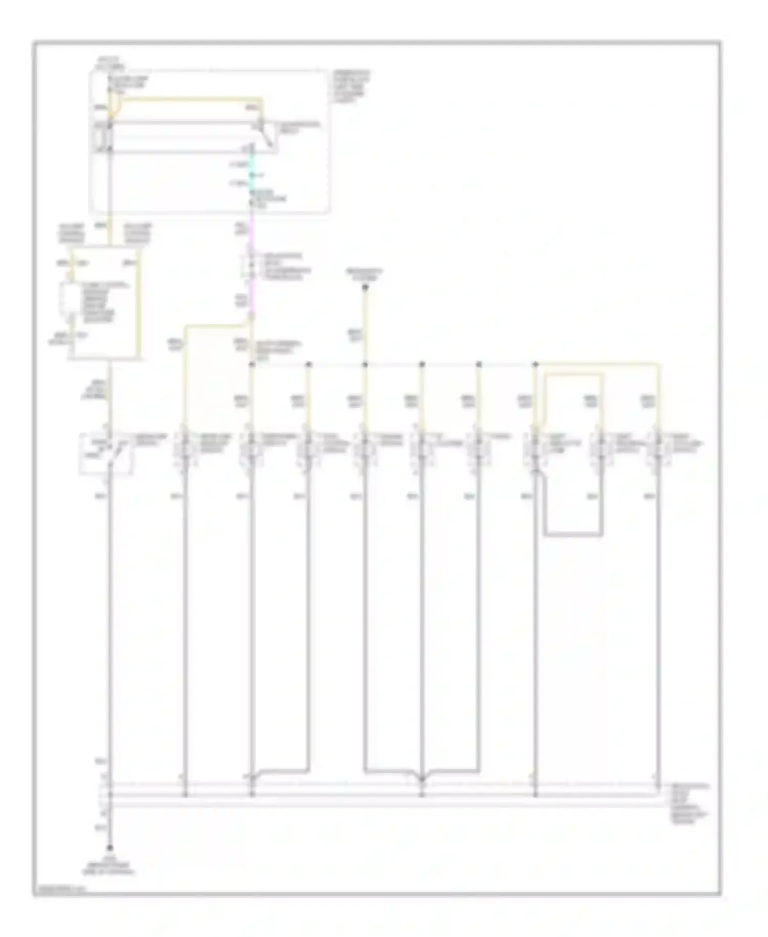 Aveo Chevrolet I (2003-2008): Instrument illumination circuit, without dimmer
