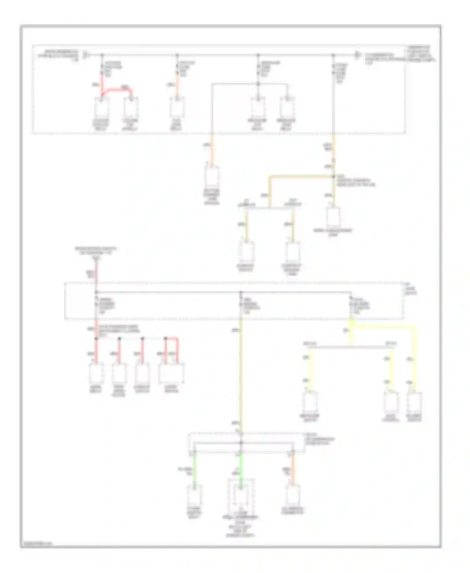 Aveo Chevrolet I (2003-2008): Power distribution circuit (2 of 3)