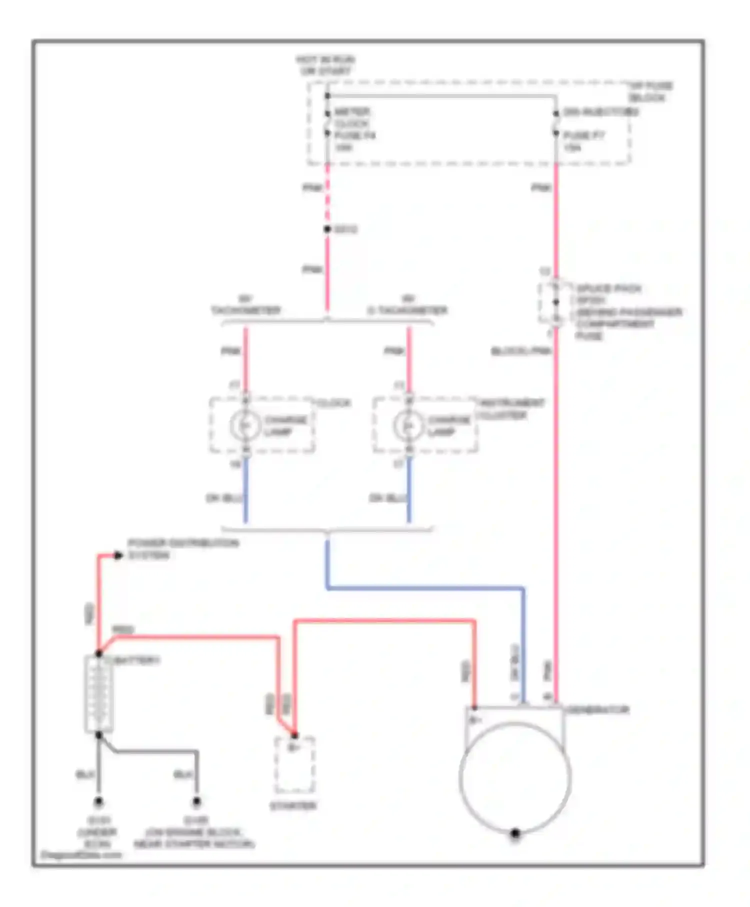Aveo Chevrolet I (2003-2008): Charging circuit